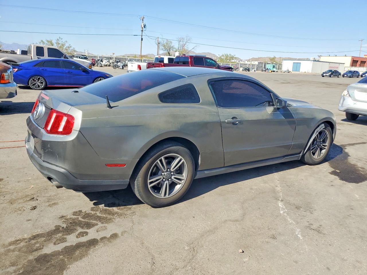 2012 Ford Mustang Gray vin: 1ZVBP8AM9C5279098