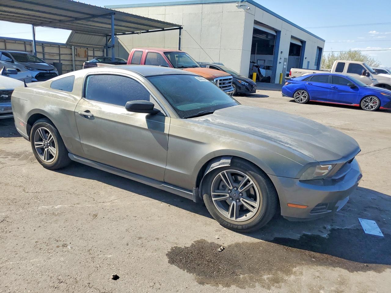 2012 Ford Mustang Gray vin: 1ZVBP8AM9C5279098