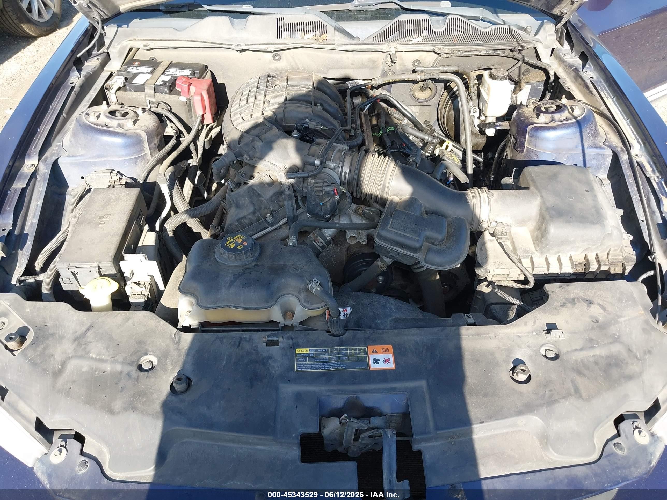 2012 Ford Mustang V6 Premium Blue vin: 1ZVBP8AM9C5283703