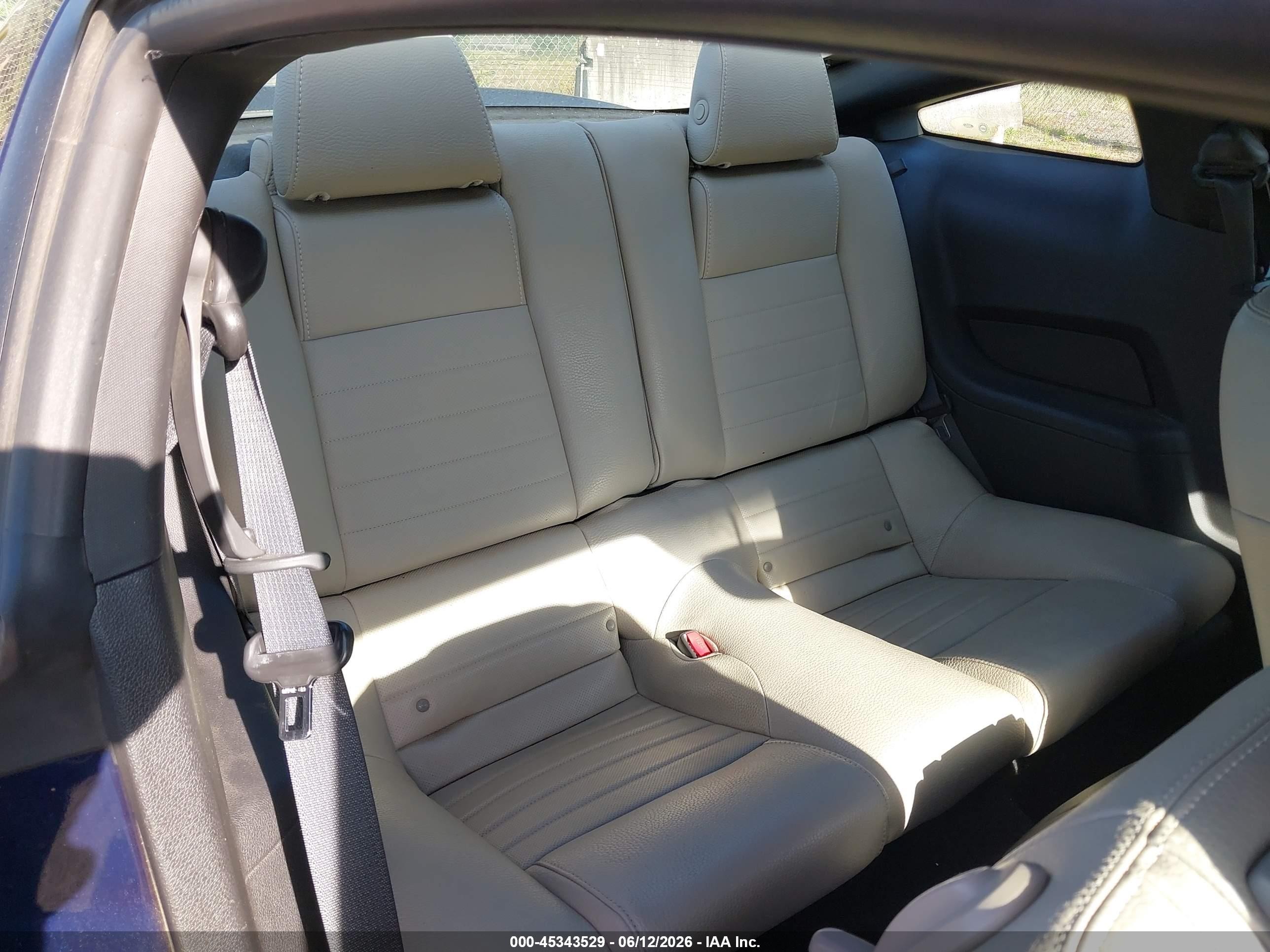 2012 Ford Mustang V6 Premium Blue vin: 1ZVBP8AM9C5283703