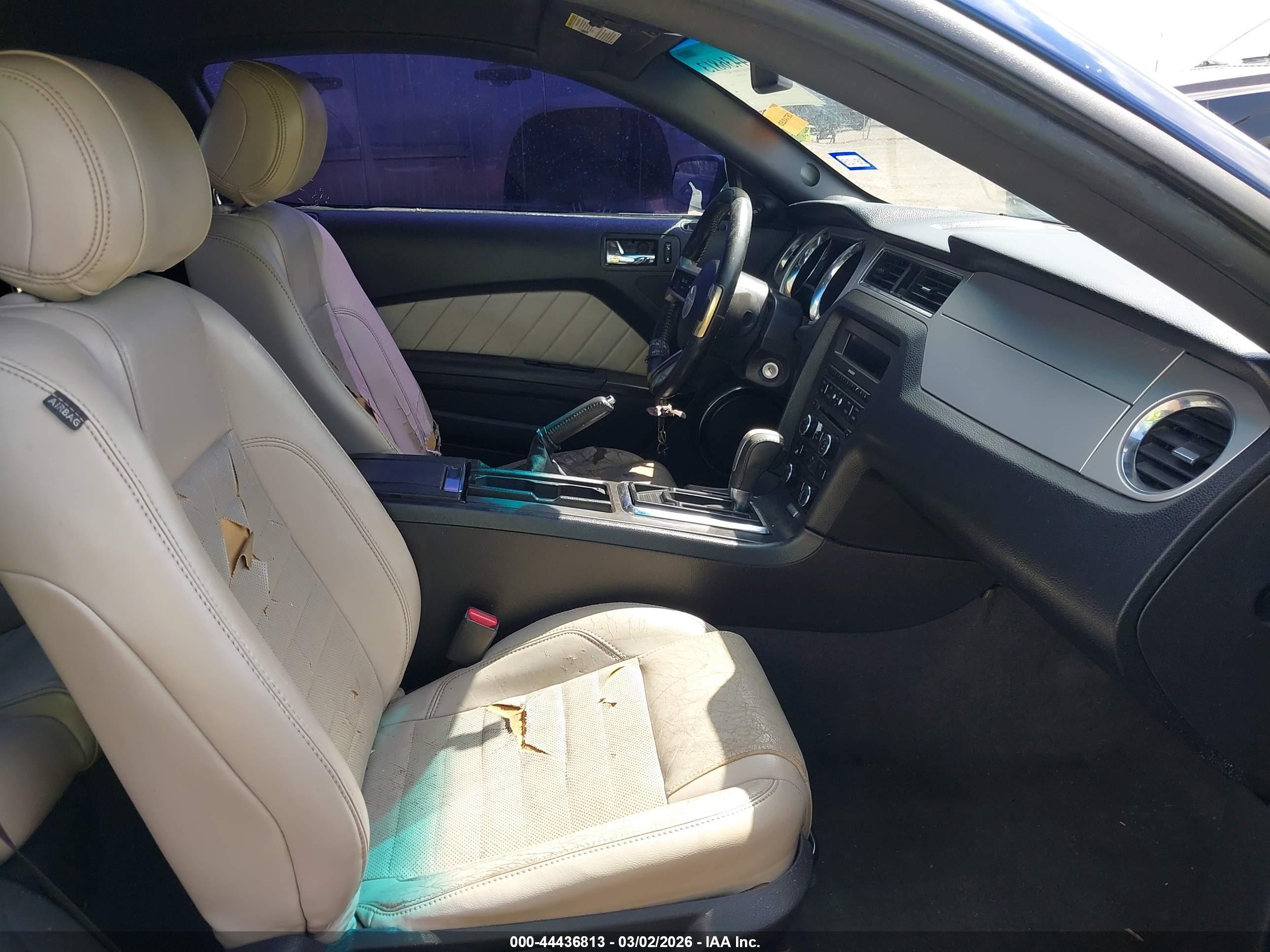 2013 Ford Mustang V6 Premium Blue vin: 1ZVBP8AM9D5230033