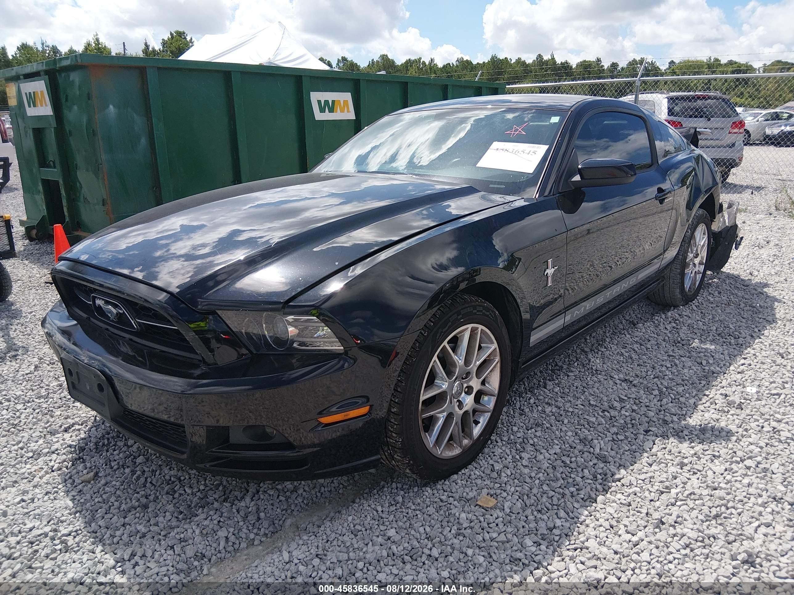2013 Ford Mustang V6 Premium Black vin: 1ZVBP8AM9D5249472