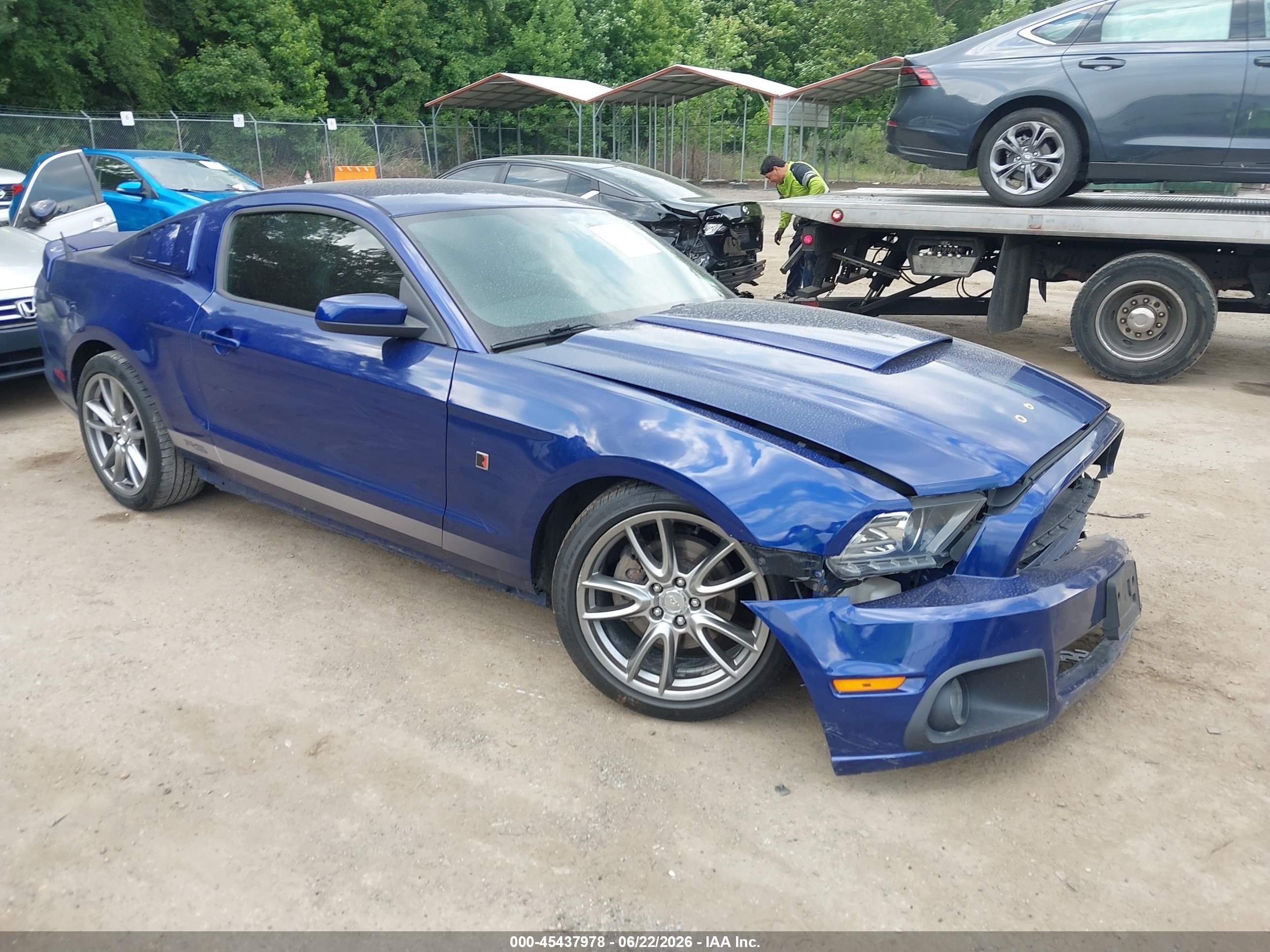 2013 Ford Mustang V6 Premium Blue vin: 1ZVBP8AM9D5255661