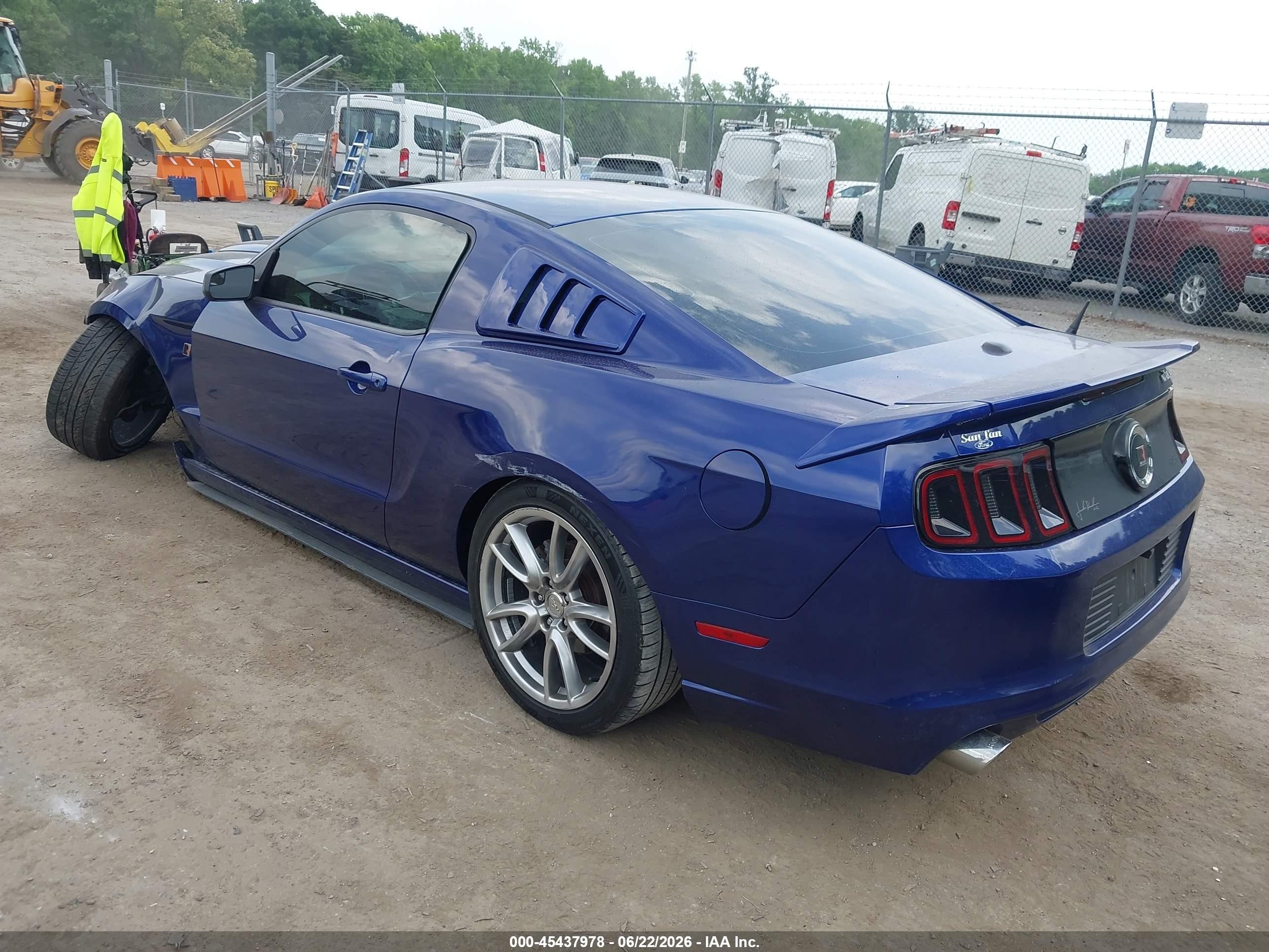 2013 Ford Mustang V6 Premium Blue vin: 1ZVBP8AM9D5255661