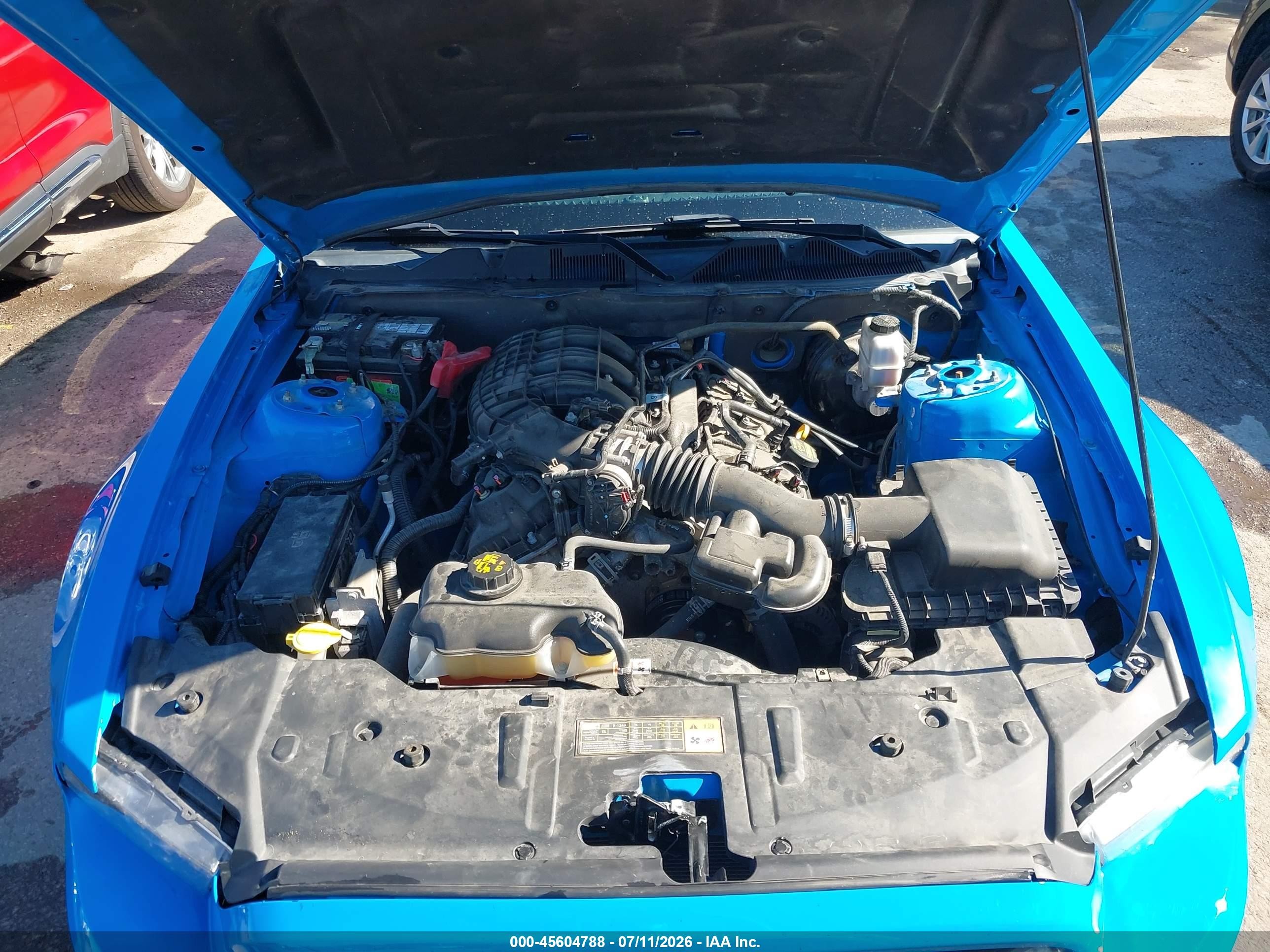 2013 Ford Mustang V6 Premium Blue vin: 1ZVBP8AM9D5257832