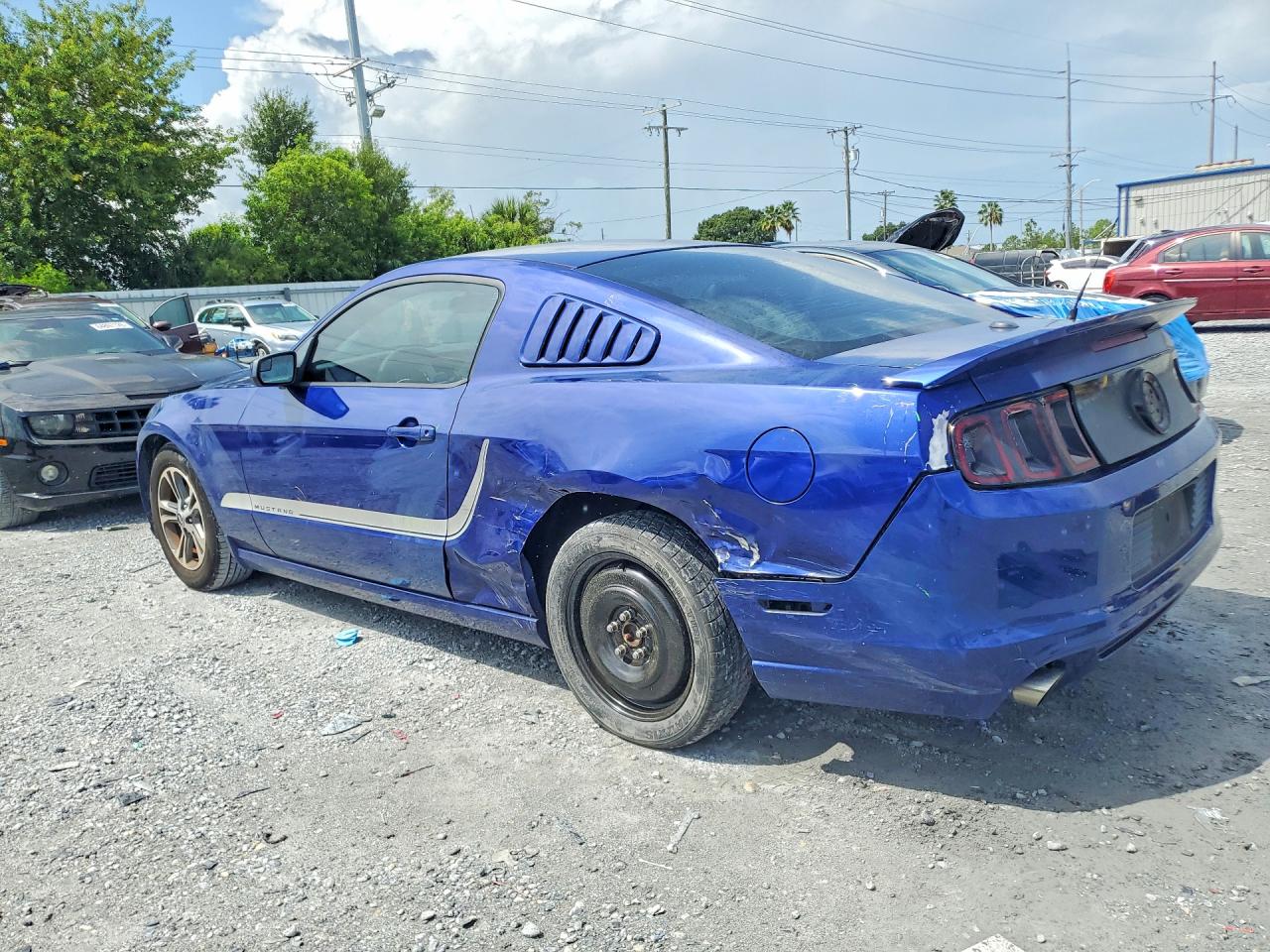 2013 Ford Mustang Blue vin: 1ZVBP8AM9D5265347