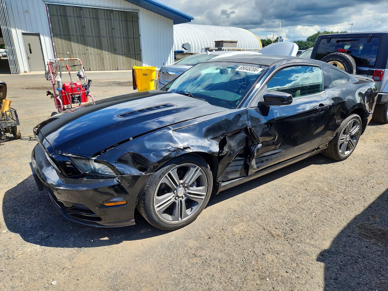 2013 Ford Mustang Black vin: 1ZVBP8AM9D5277577