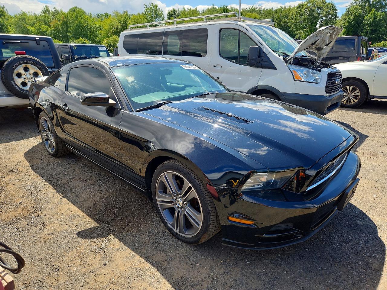 2013 Ford Mustang Black vin: 1ZVBP8AM9D5277577