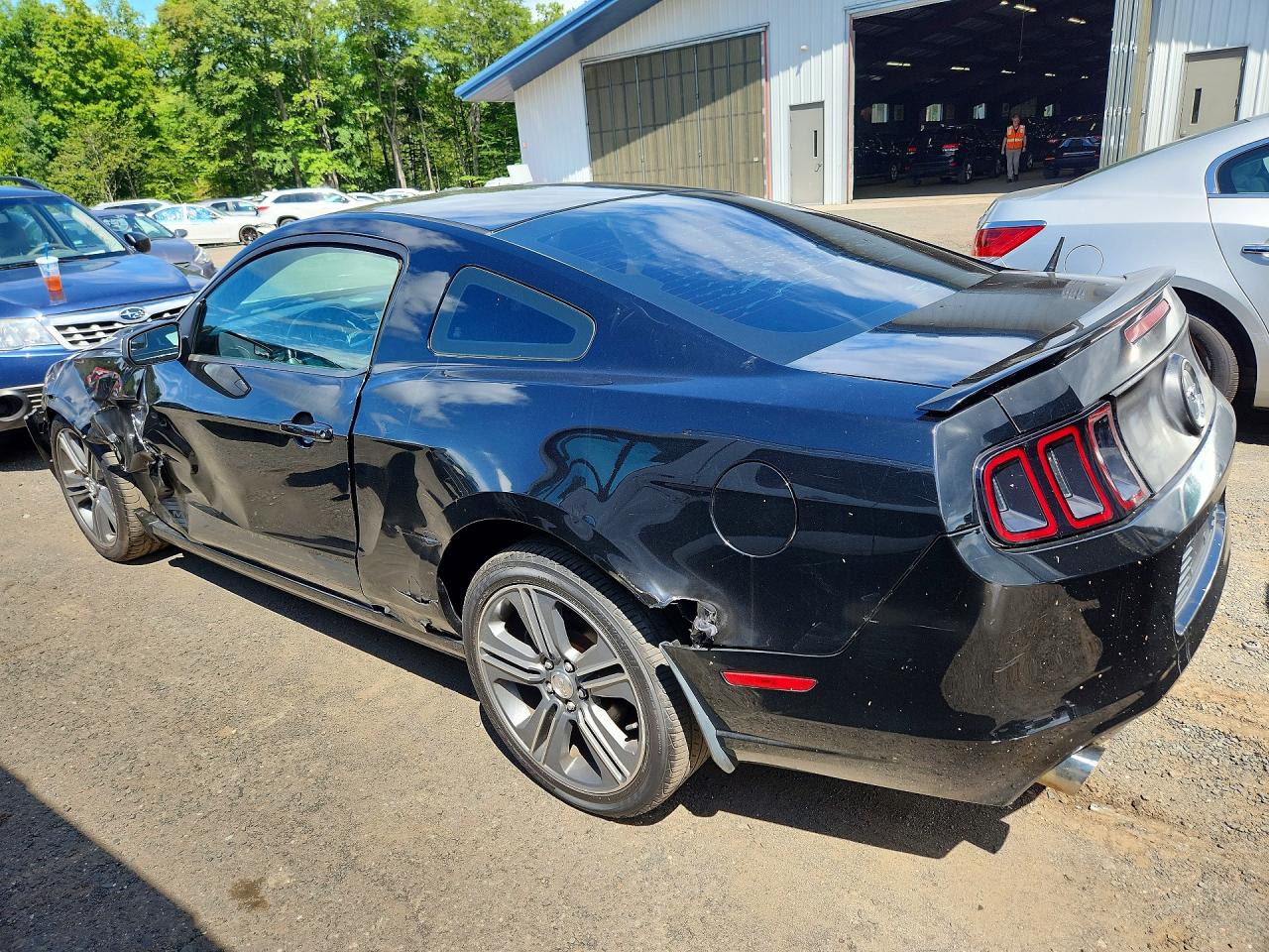 2013 Ford Mustang Black vin: 1ZVBP8AM9D5277577