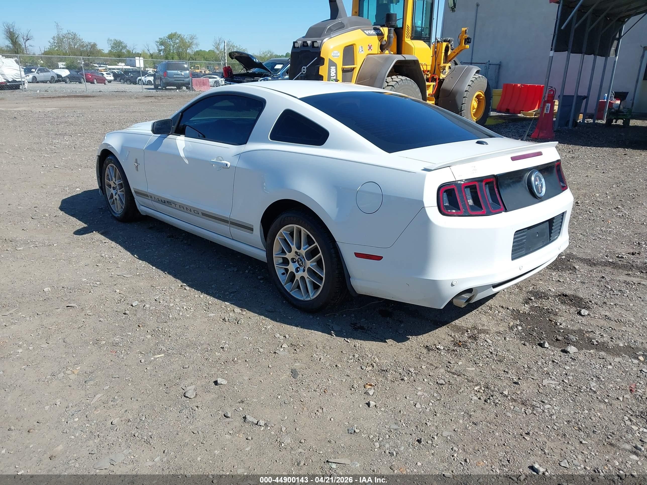 2014 Ford Mustang V6 Premium White vin: 1ZVBP8AM9E5200192