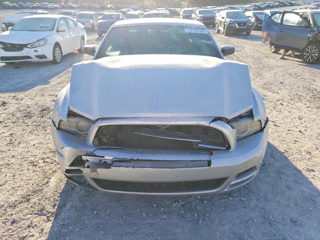 2014 Ford Mustang Silver vin: 1ZVBP8AM9E5218918