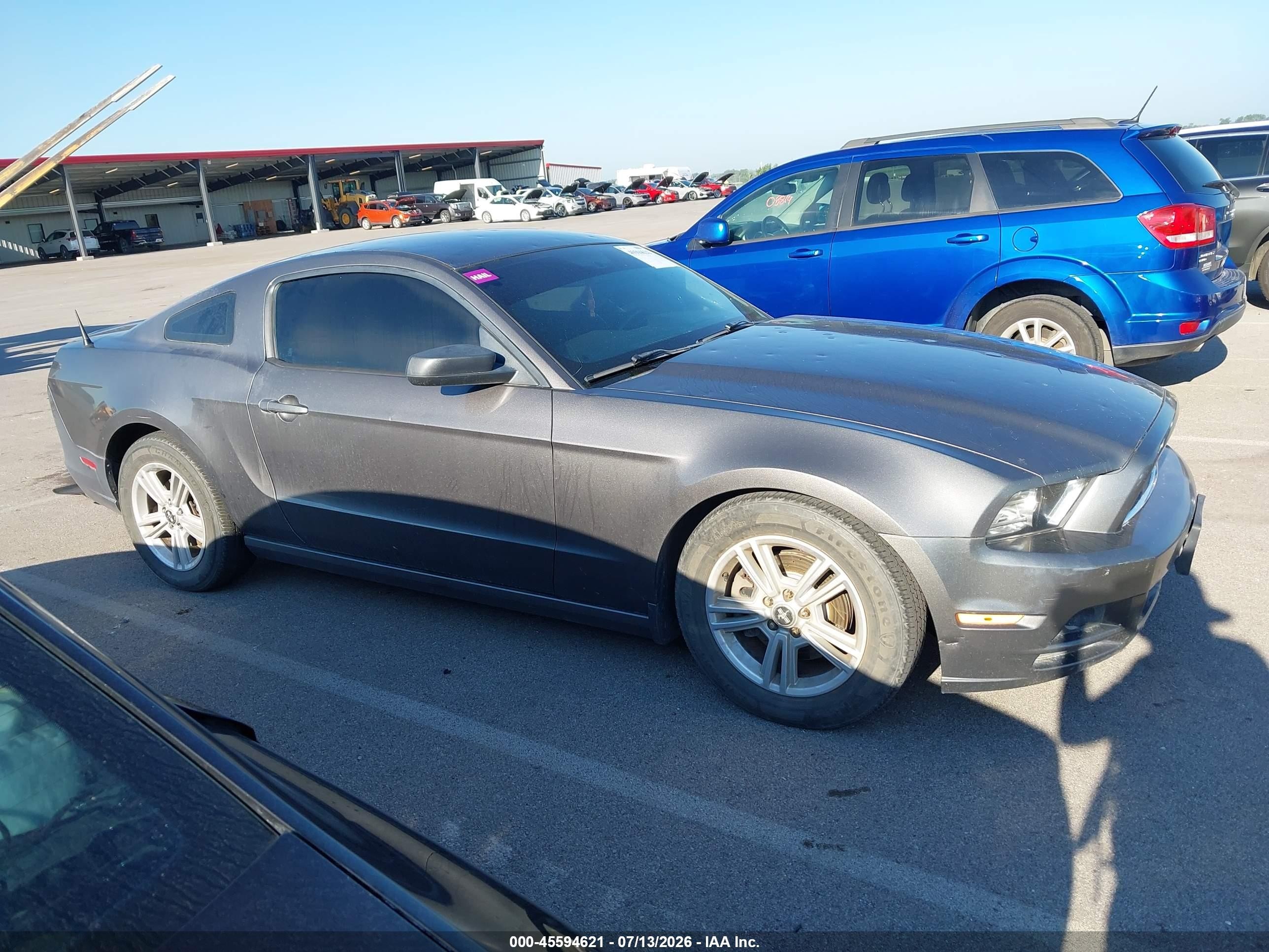 2014 Ford Mustang V6 Gray vin: 1ZVBP8AM9E5254849