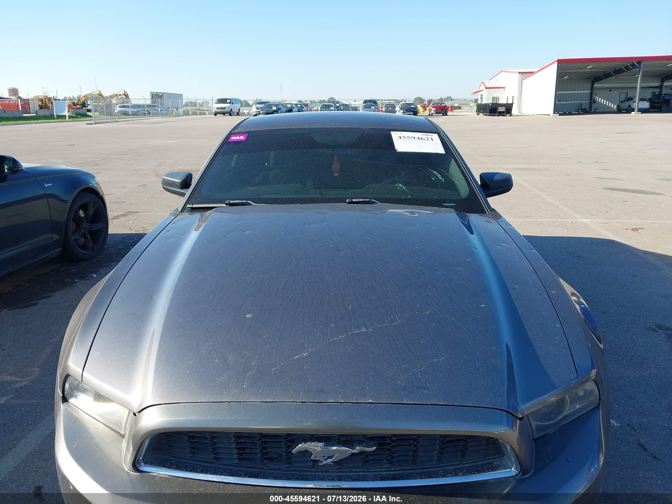 2014 Ford Mustang V6 Gray vin: 1ZVBP8AM9E5254849