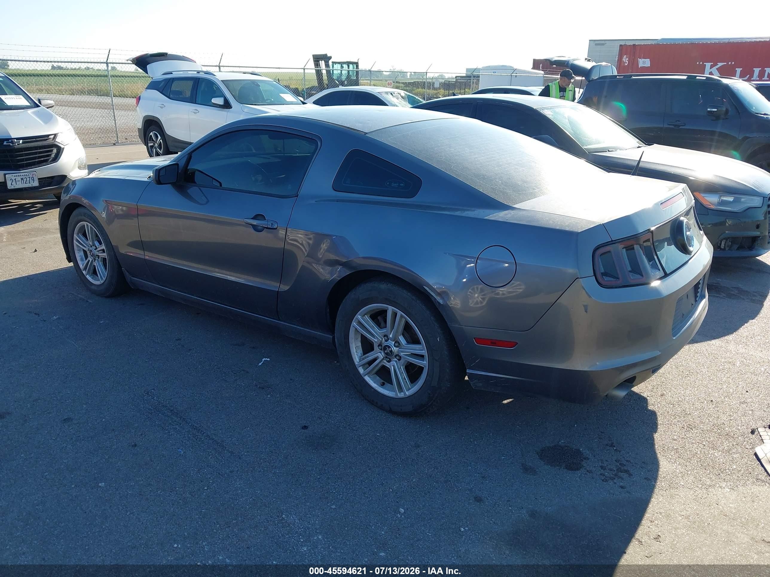 2014 Ford Mustang V6 Gray vin: 1ZVBP8AM9E5254849