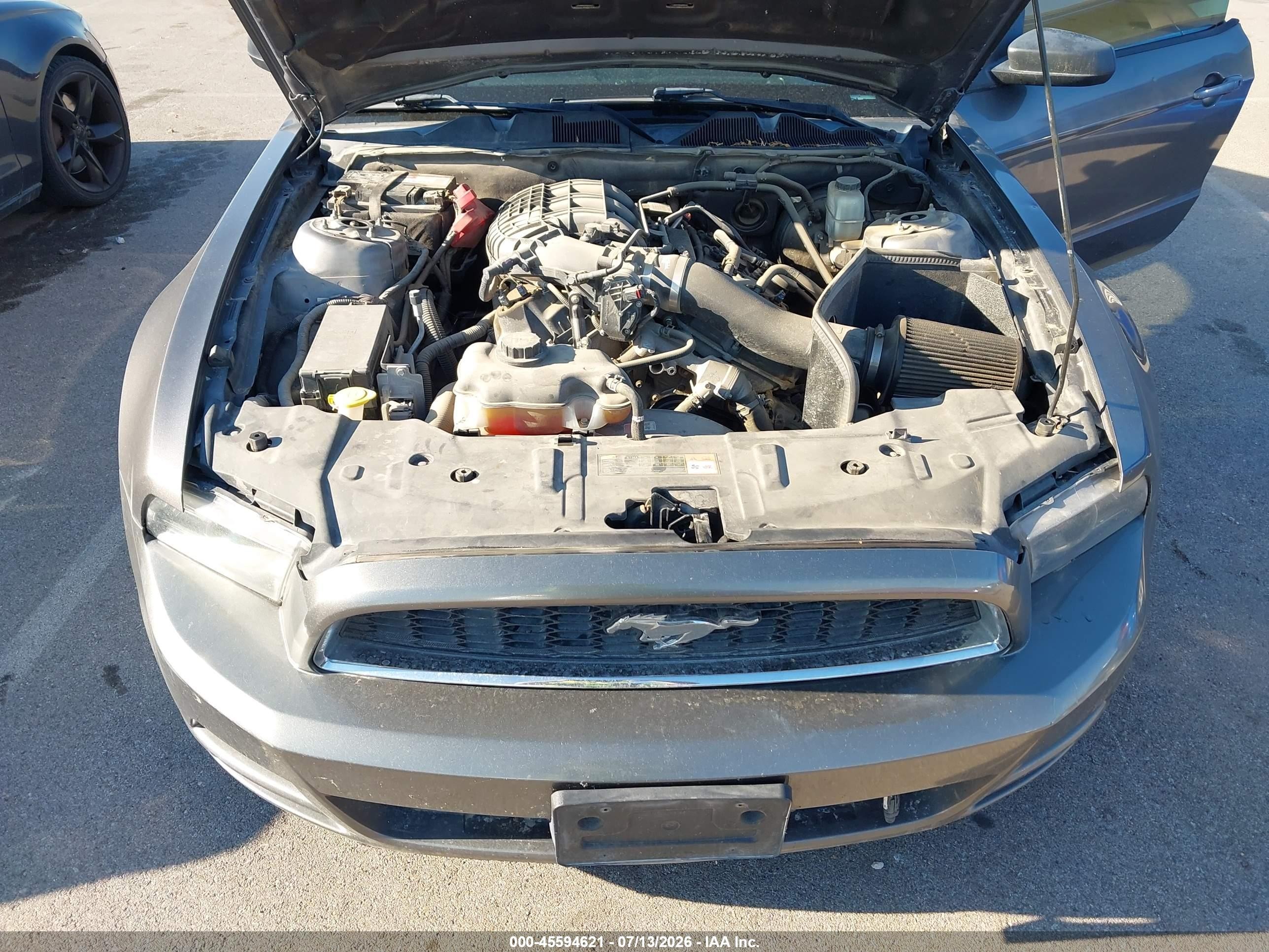 2014 Ford Mustang V6 Gray vin: 1ZVBP8AM9E5254849