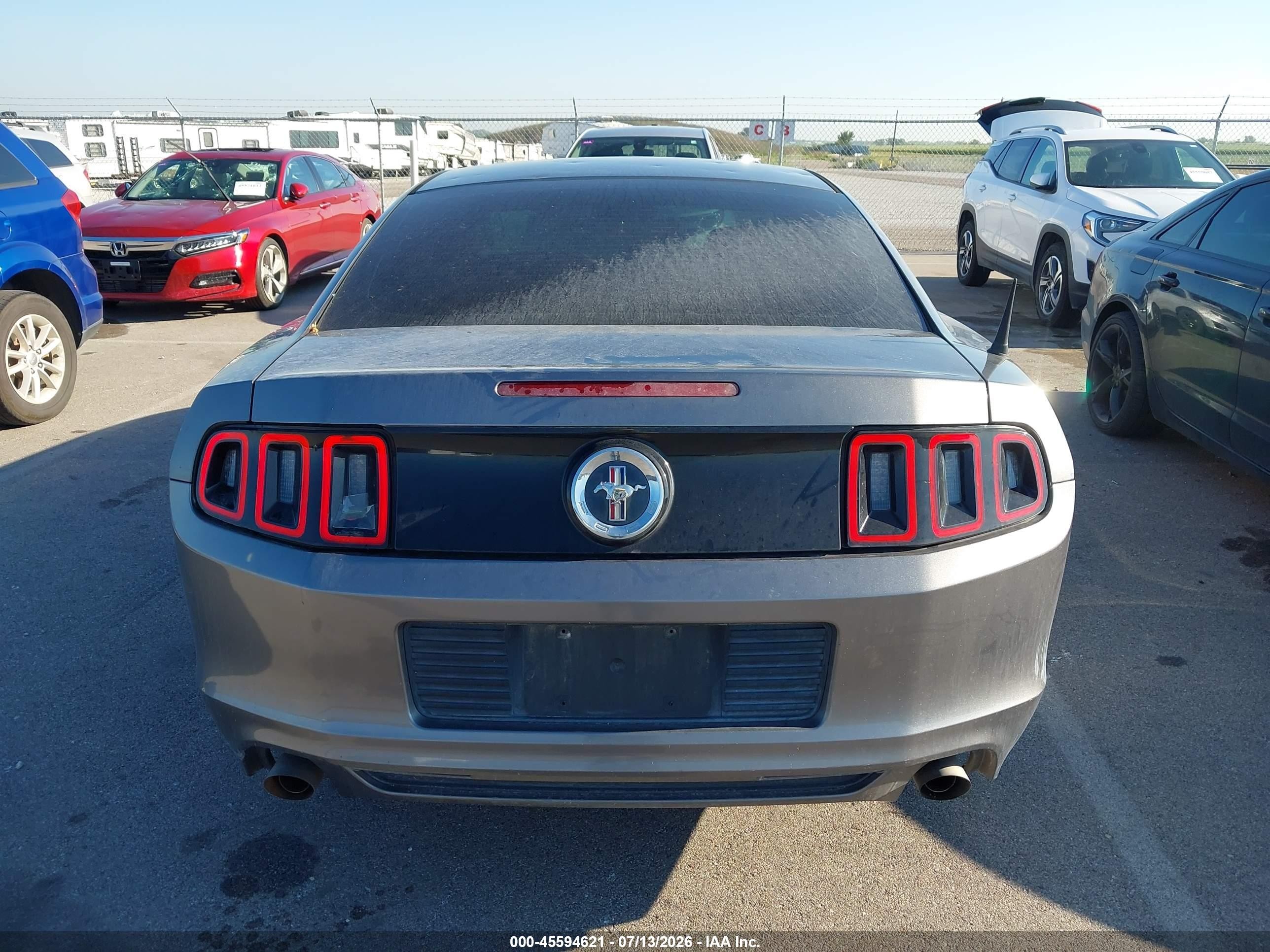 2014 Ford Mustang V6 Gray vin: 1ZVBP8AM9E5254849