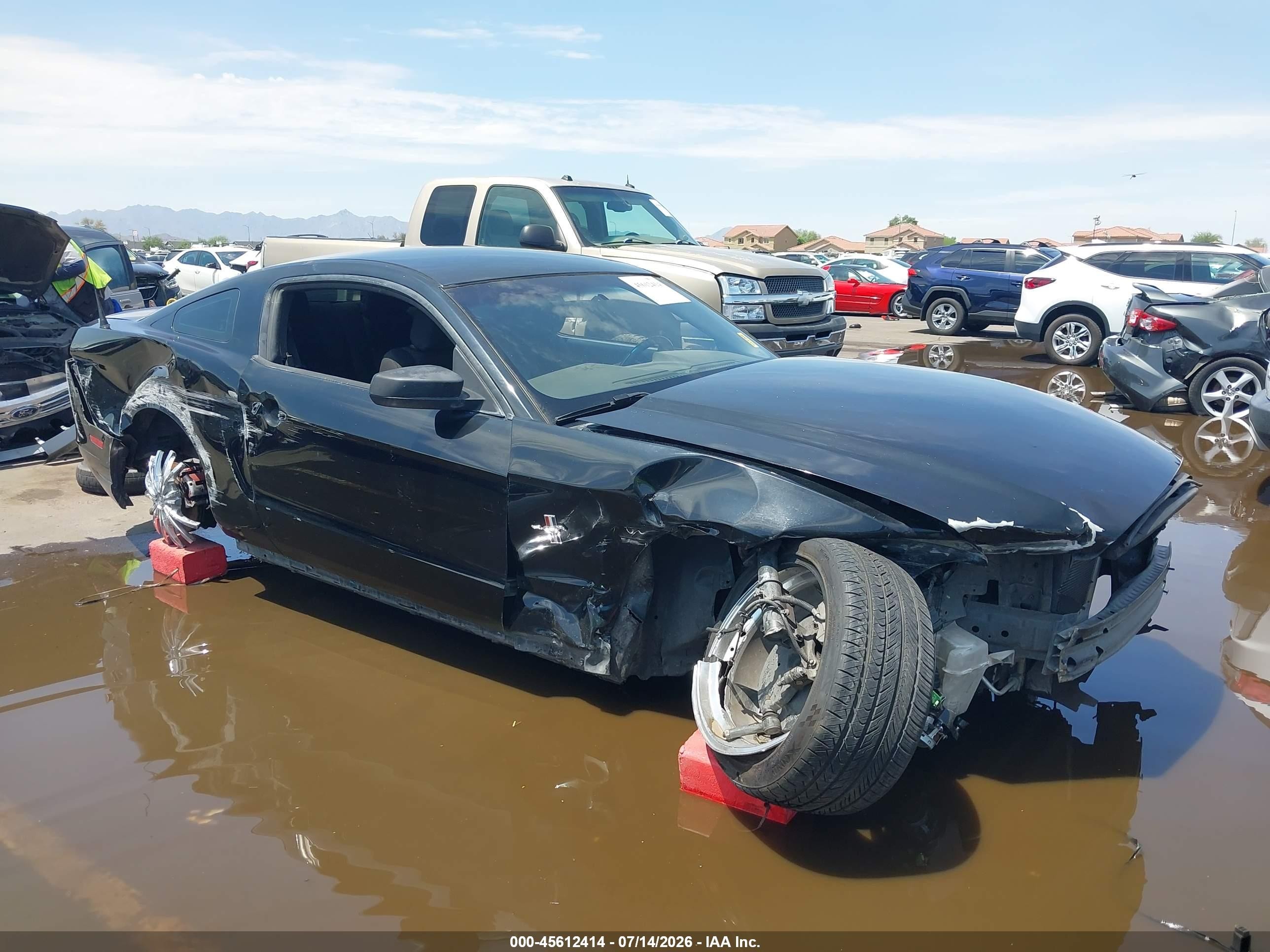 2014 Ford Mustang V6 Black vin: 1ZVBP8AM9E5257217