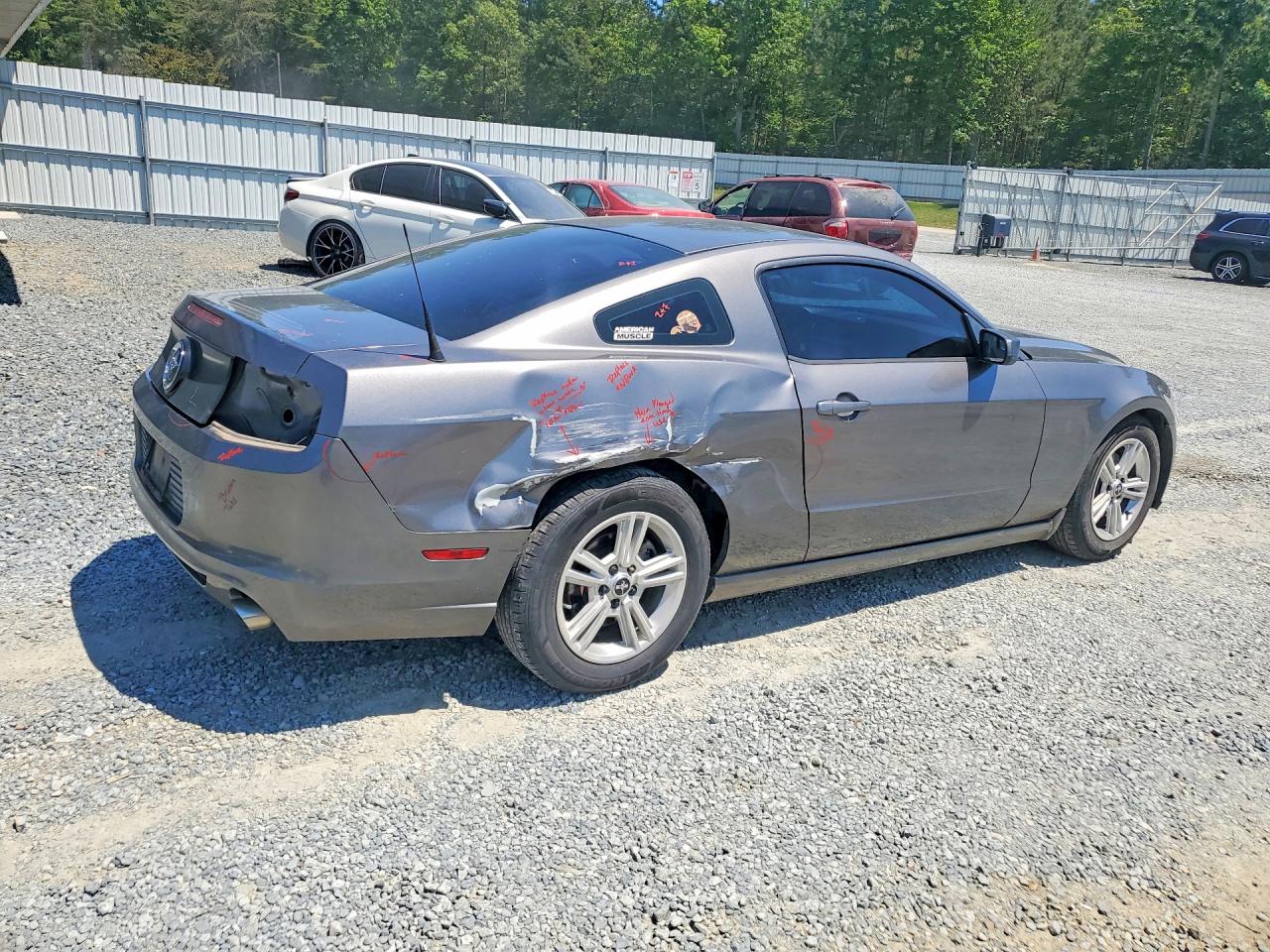 2014 Ford Mustang Серый vin: 1ZVBP8AM9E5259386