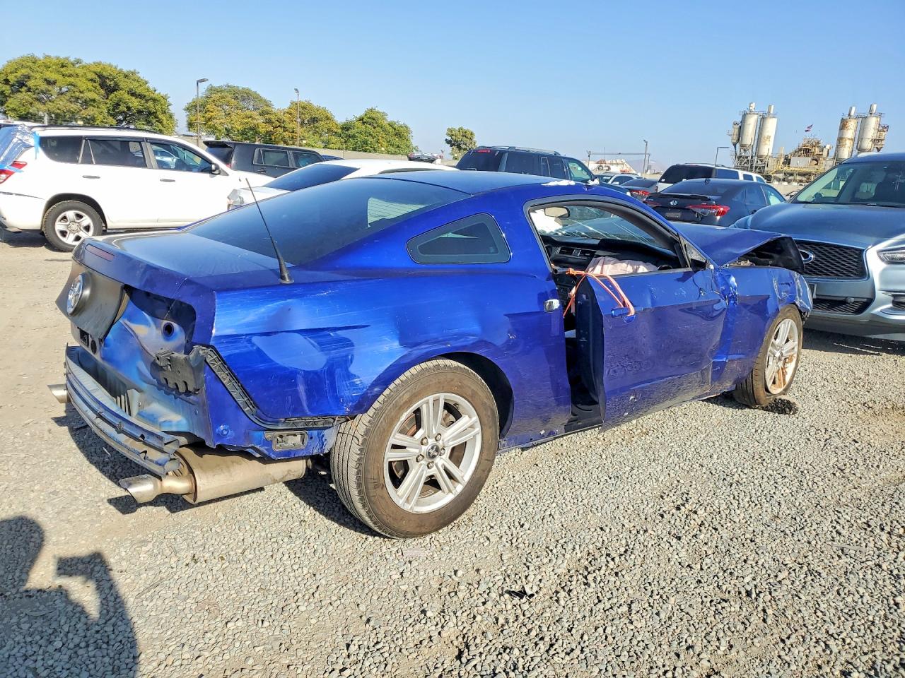 2014 Ford Mustang Blue vin: 1ZVBP8AM9E5275233