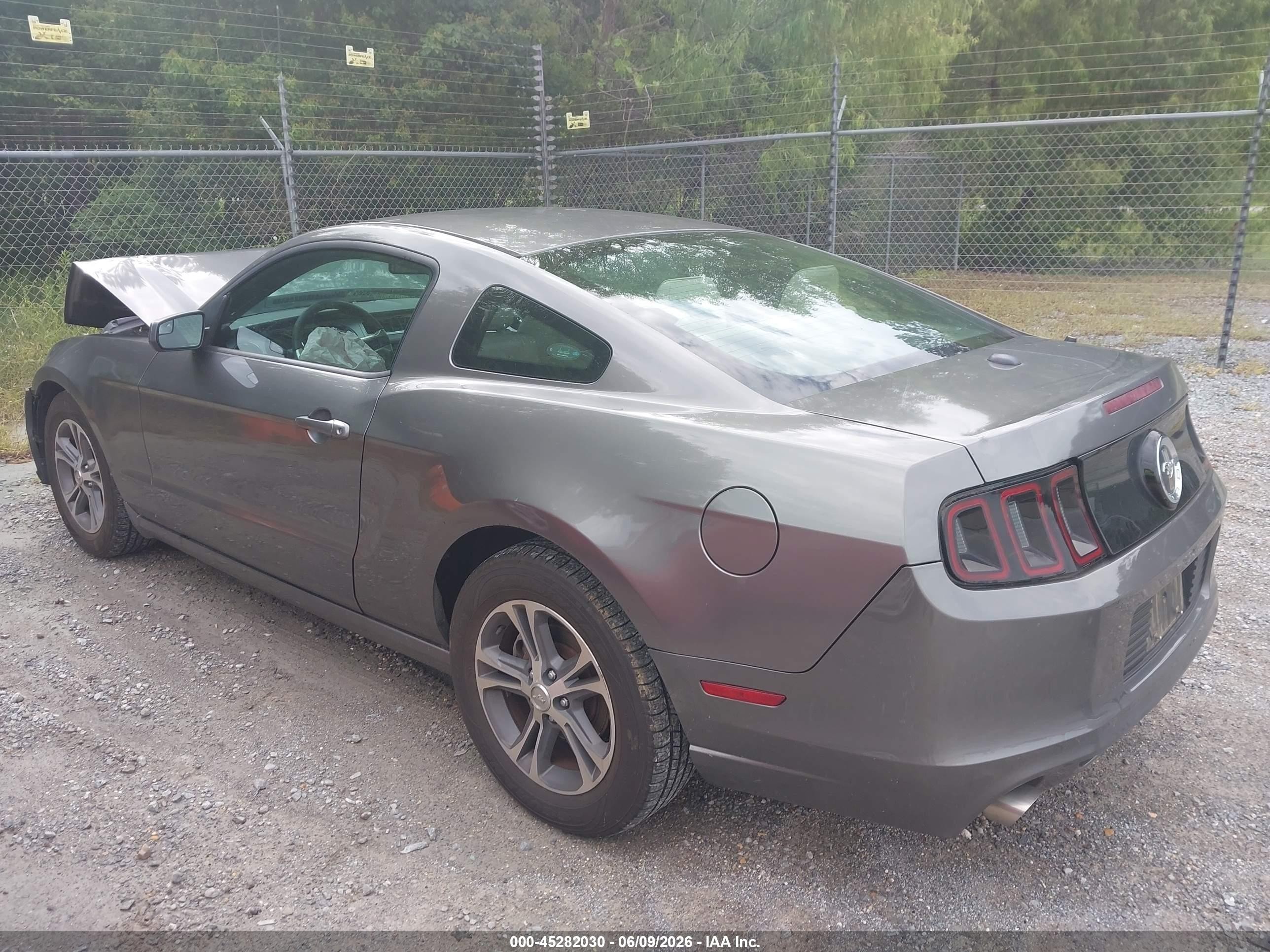 2014 Ford Mustang V6 Premium Gray vin: 1ZVBP8AM9E5300261
