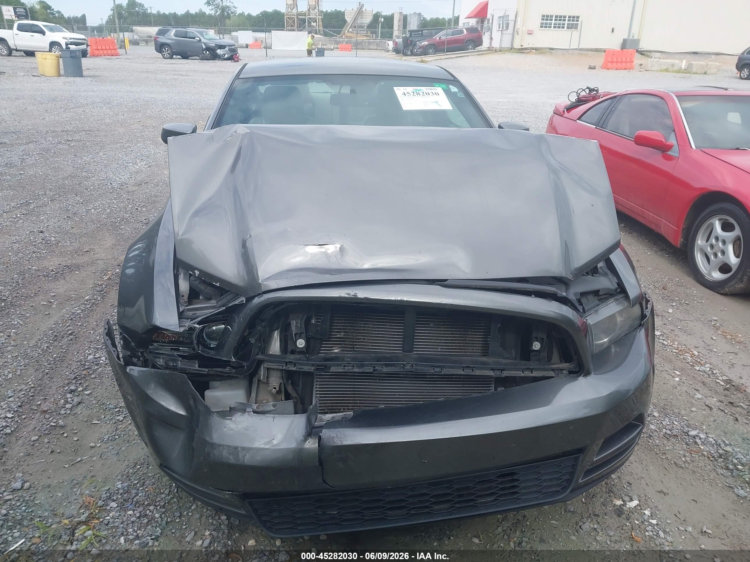 2014 Ford Mustang V6 Premium Gray vin: 1ZVBP8AM9E5300261