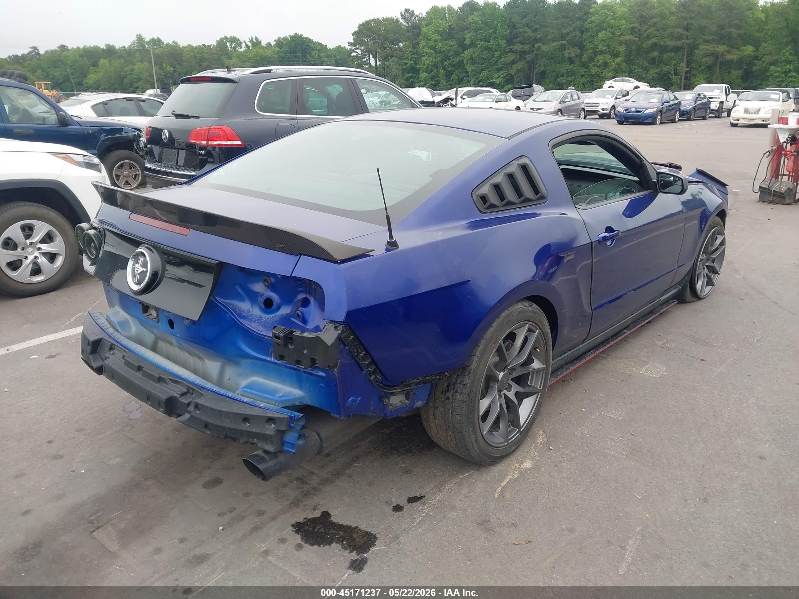 2014 Ford Mustang V6 Blue vin: 1ZVBP8AM9E5301362