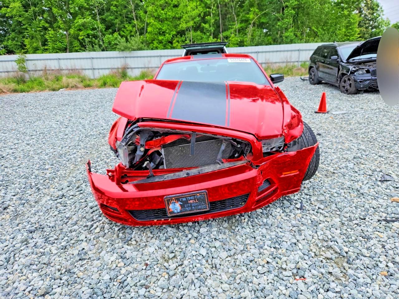 2014 Ford Mustang Red vin: 1ZVBP8AM9E5308229