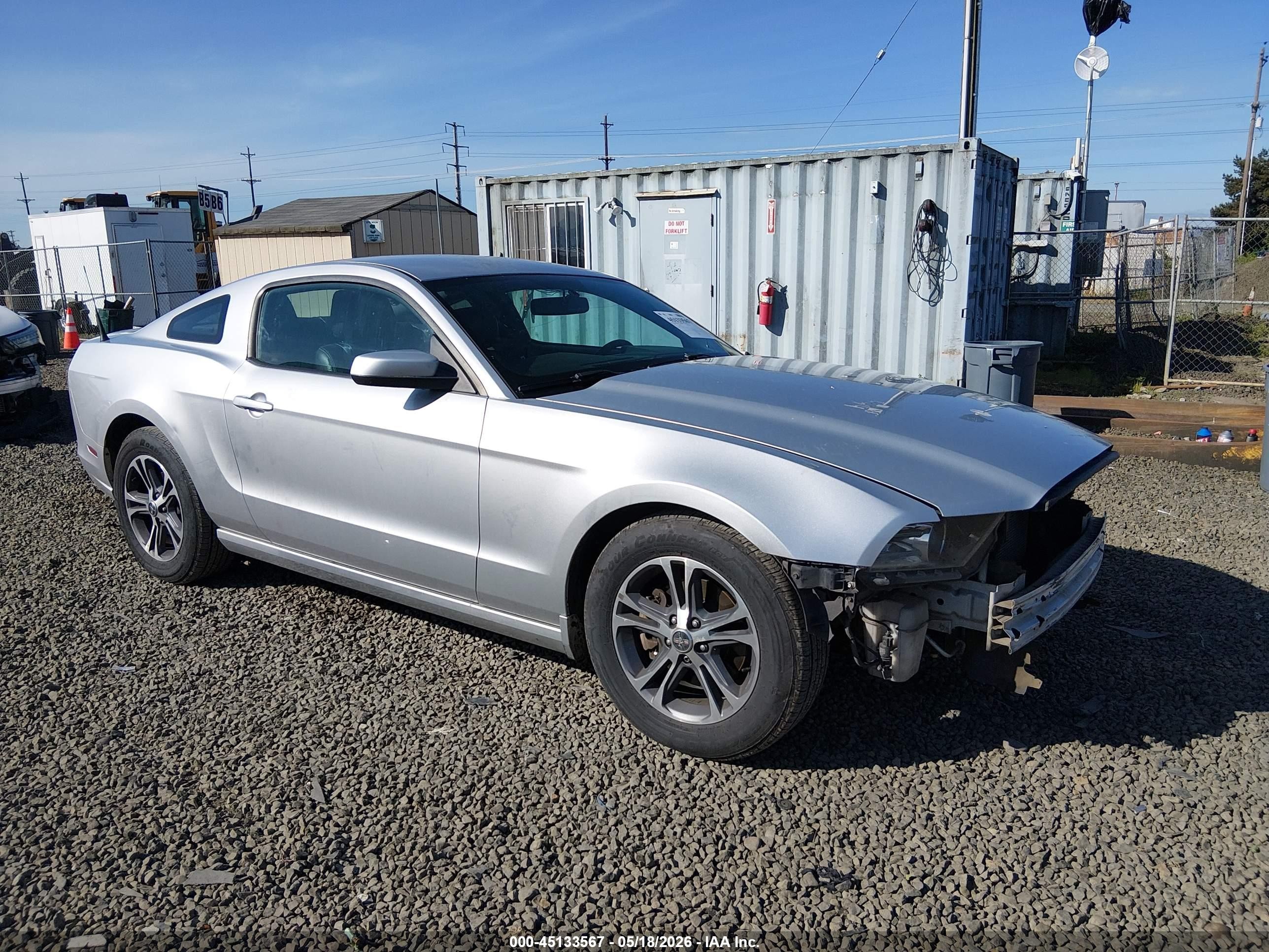 2014 Ford Mustang V6 Premium Silver vin: 1ZVBP8AM9E5310661
