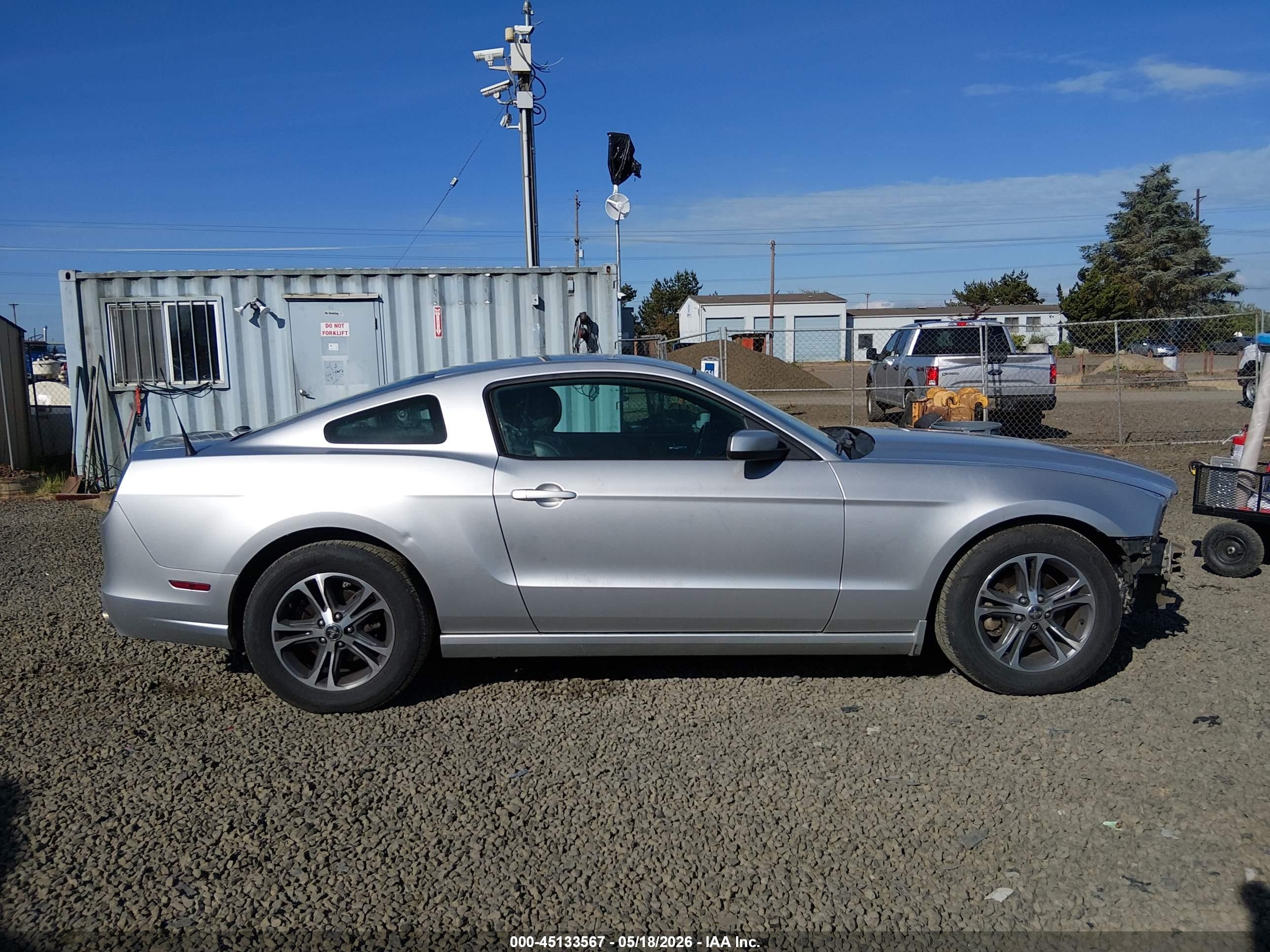 2014 Ford Mustang V6 Premium Silver vin: 1ZVBP8AM9E5310661
