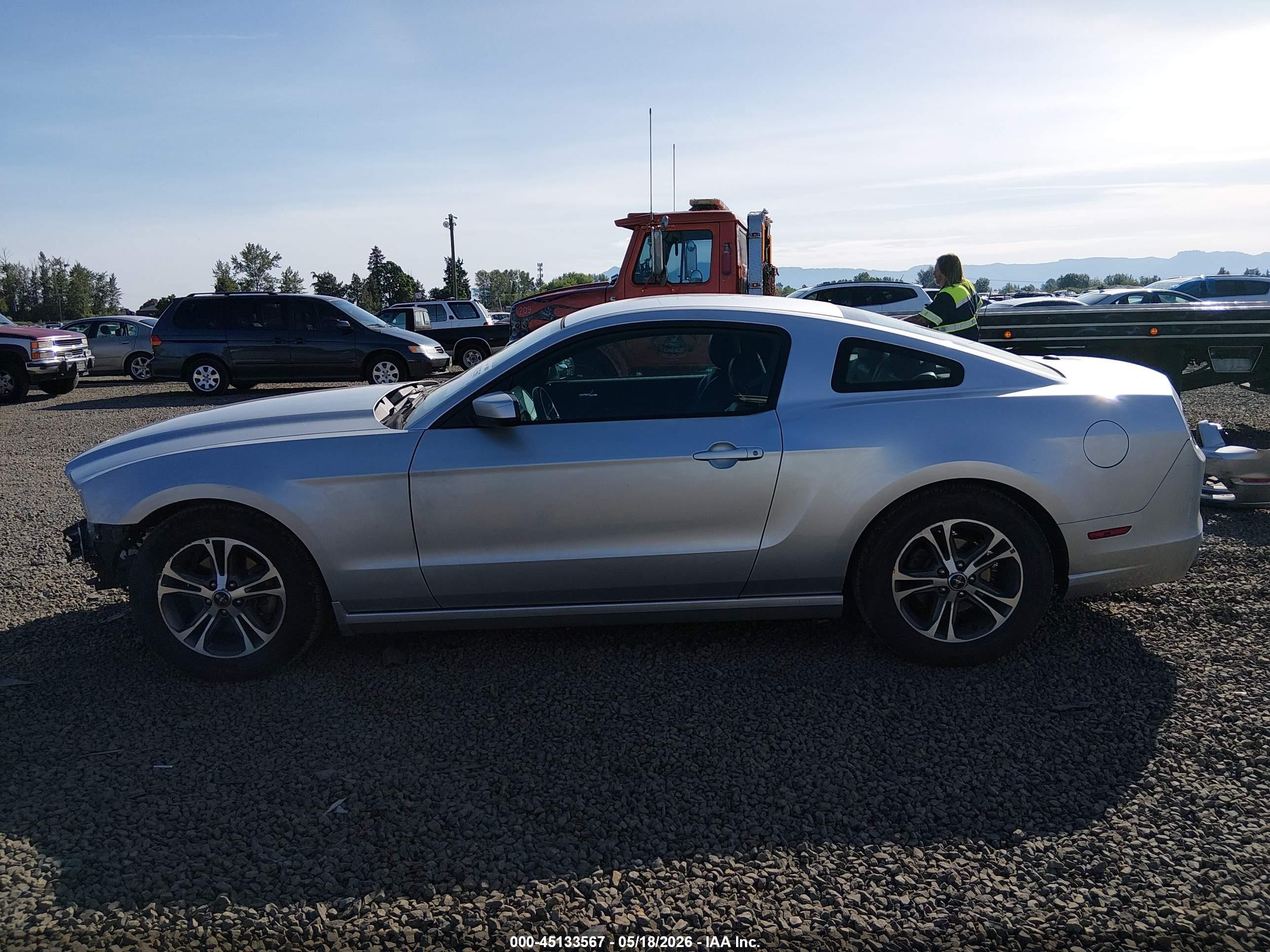 2014 Ford Mustang V6 Premium Silver vin: 1ZVBP8AM9E5310661