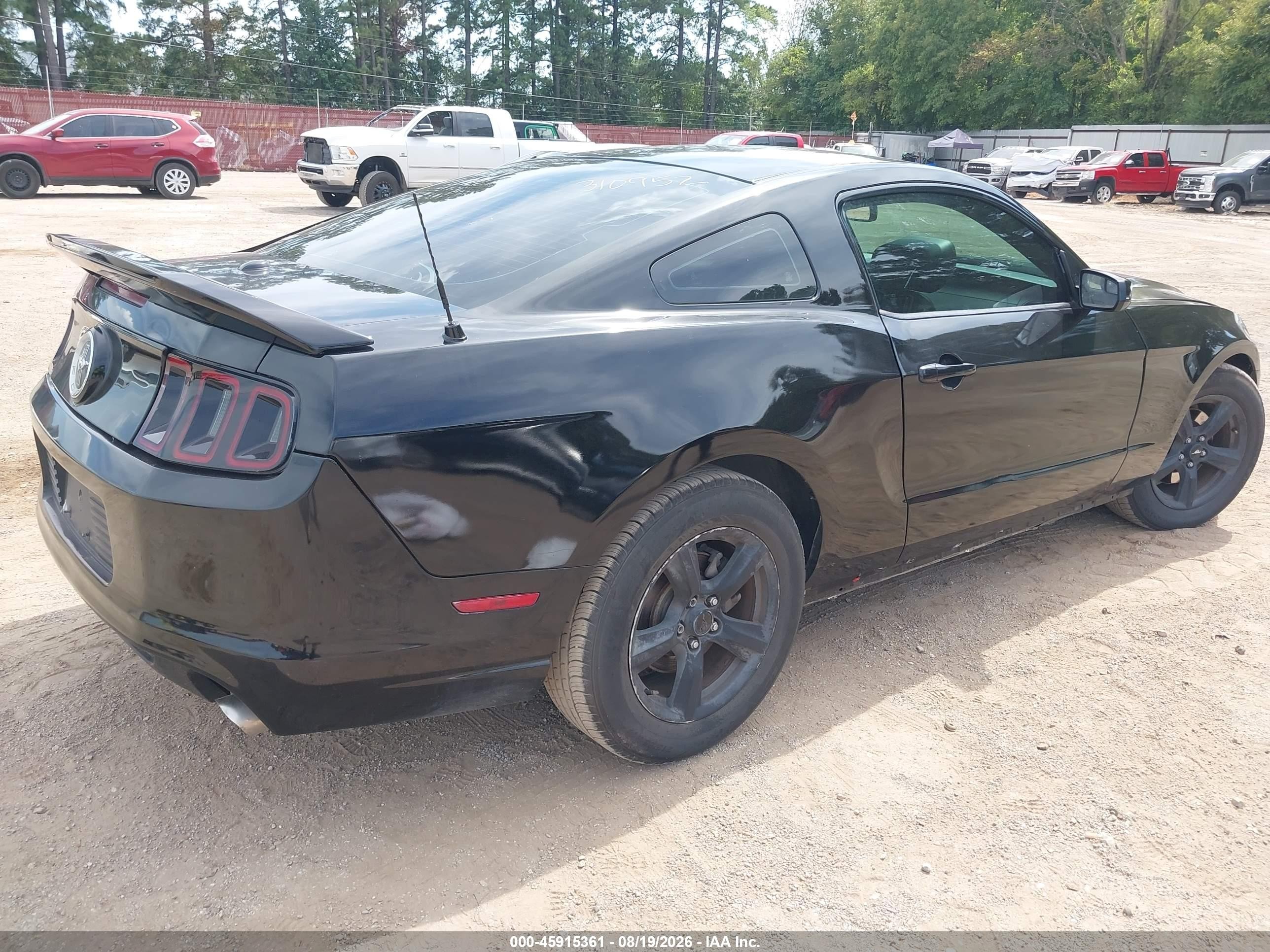 2014 Ford Mustang V6 Premium Black vin: 1ZVBP8AM9E5310952