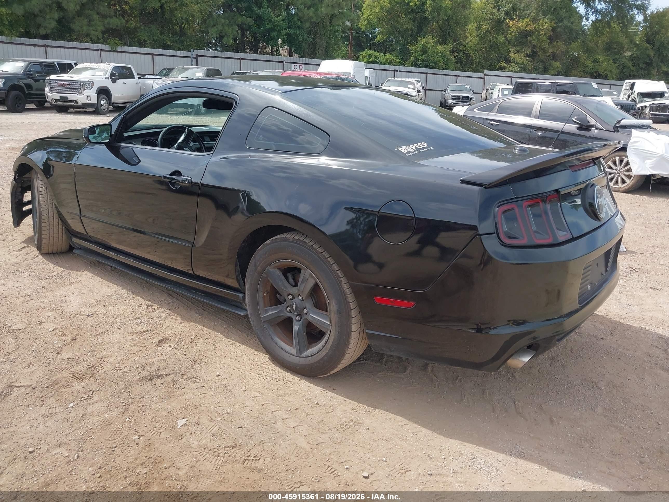 2014 Ford Mustang V6 Premium Black vin: 1ZVBP8AM9E5310952