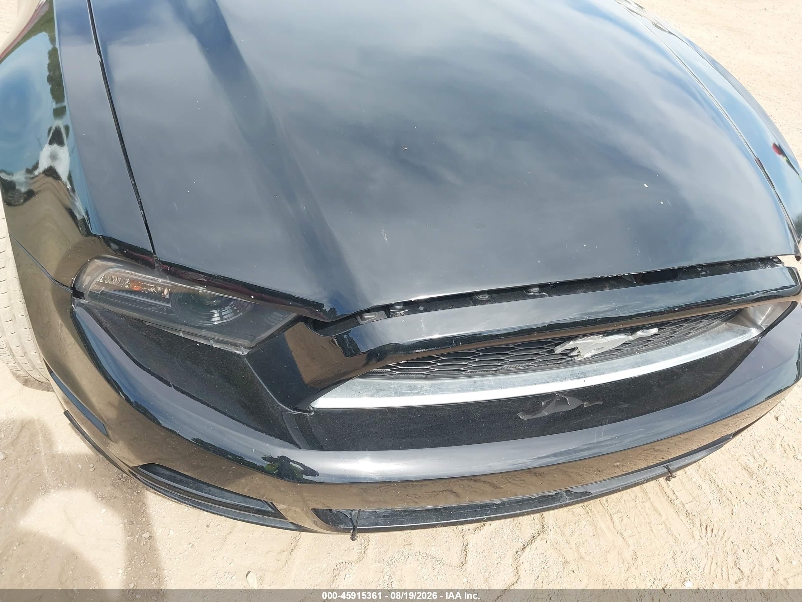 2014 Ford Mustang V6 Premium Black vin: 1ZVBP8AM9E5310952