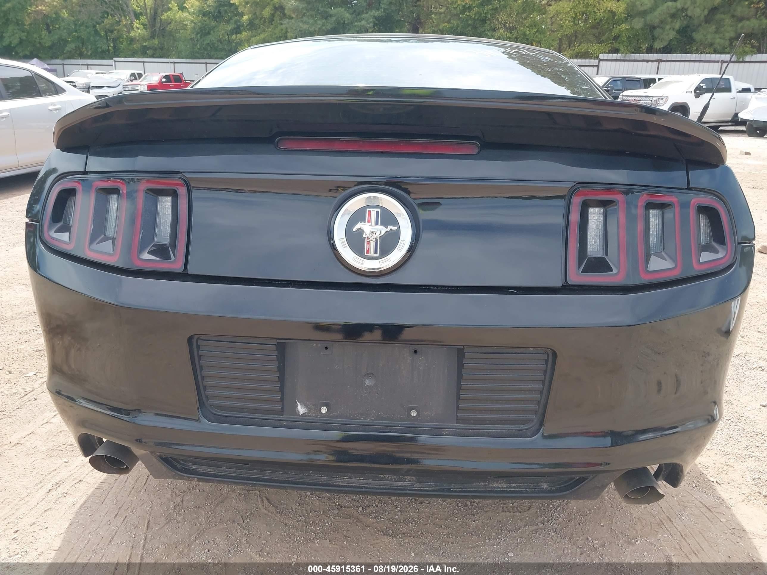 2014 Ford Mustang V6 Premium Black vin: 1ZVBP8AM9E5310952
