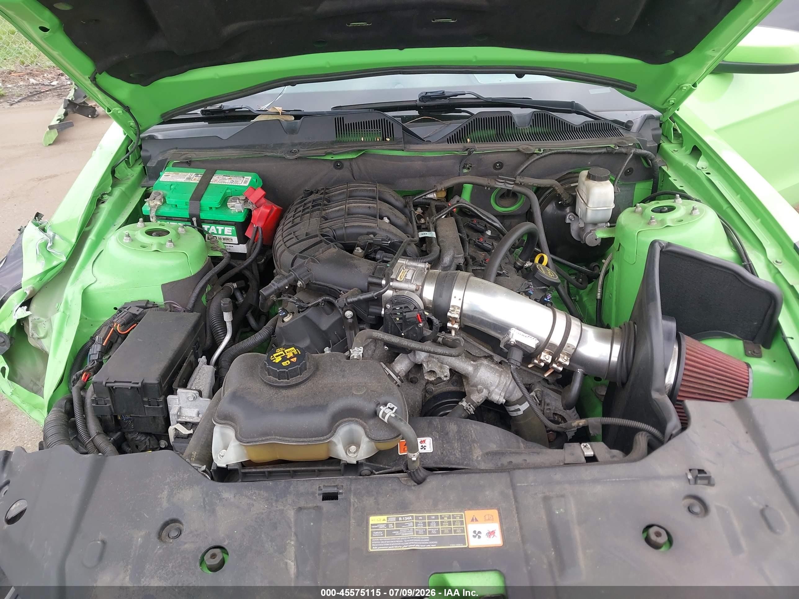 2014 Ford Mustang V6 Green vin: 1ZVBP8AM9E5318176
