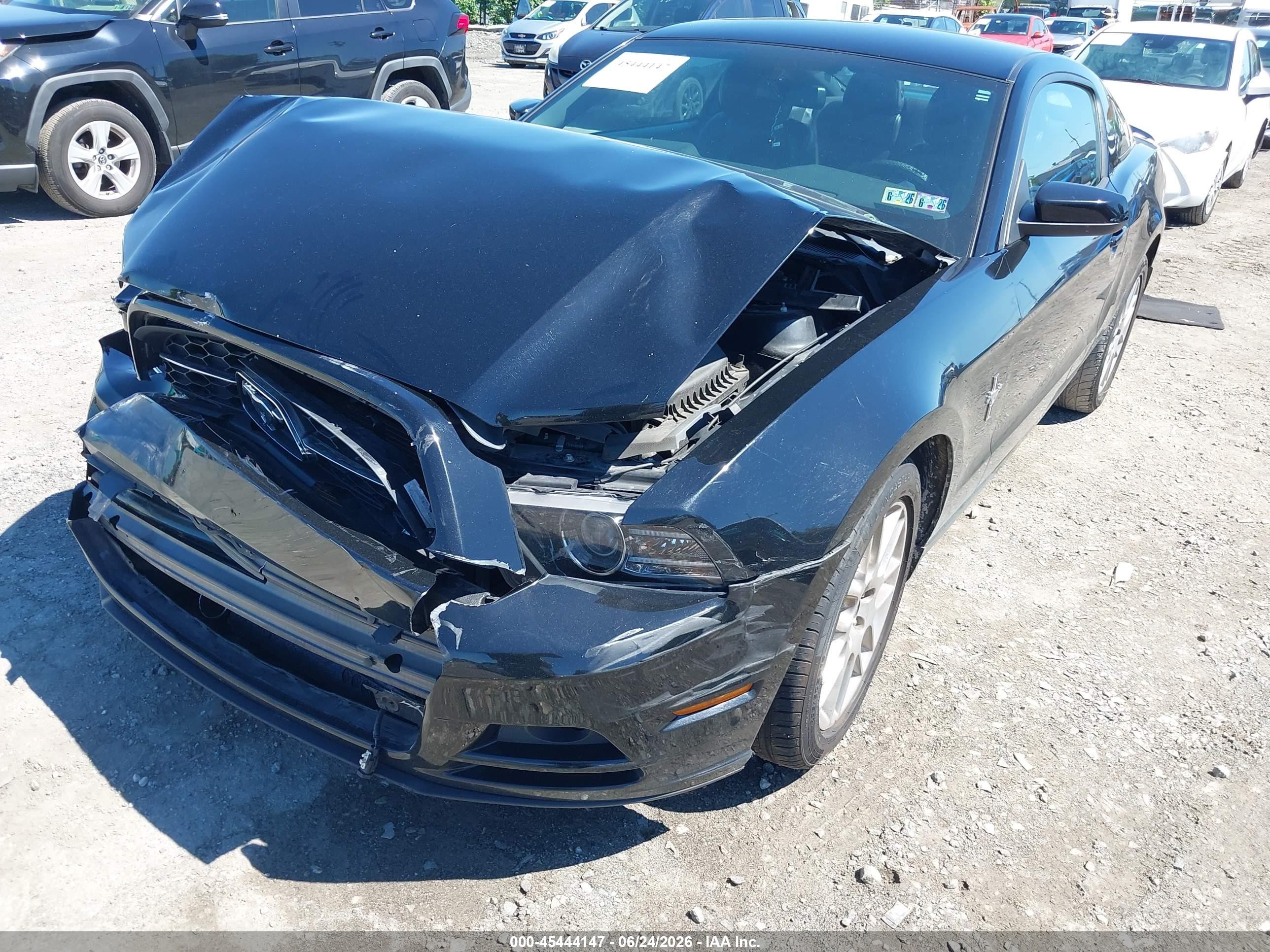 2014 Ford Mustang V6 Black vin: 1ZVBP8AM9E5330750