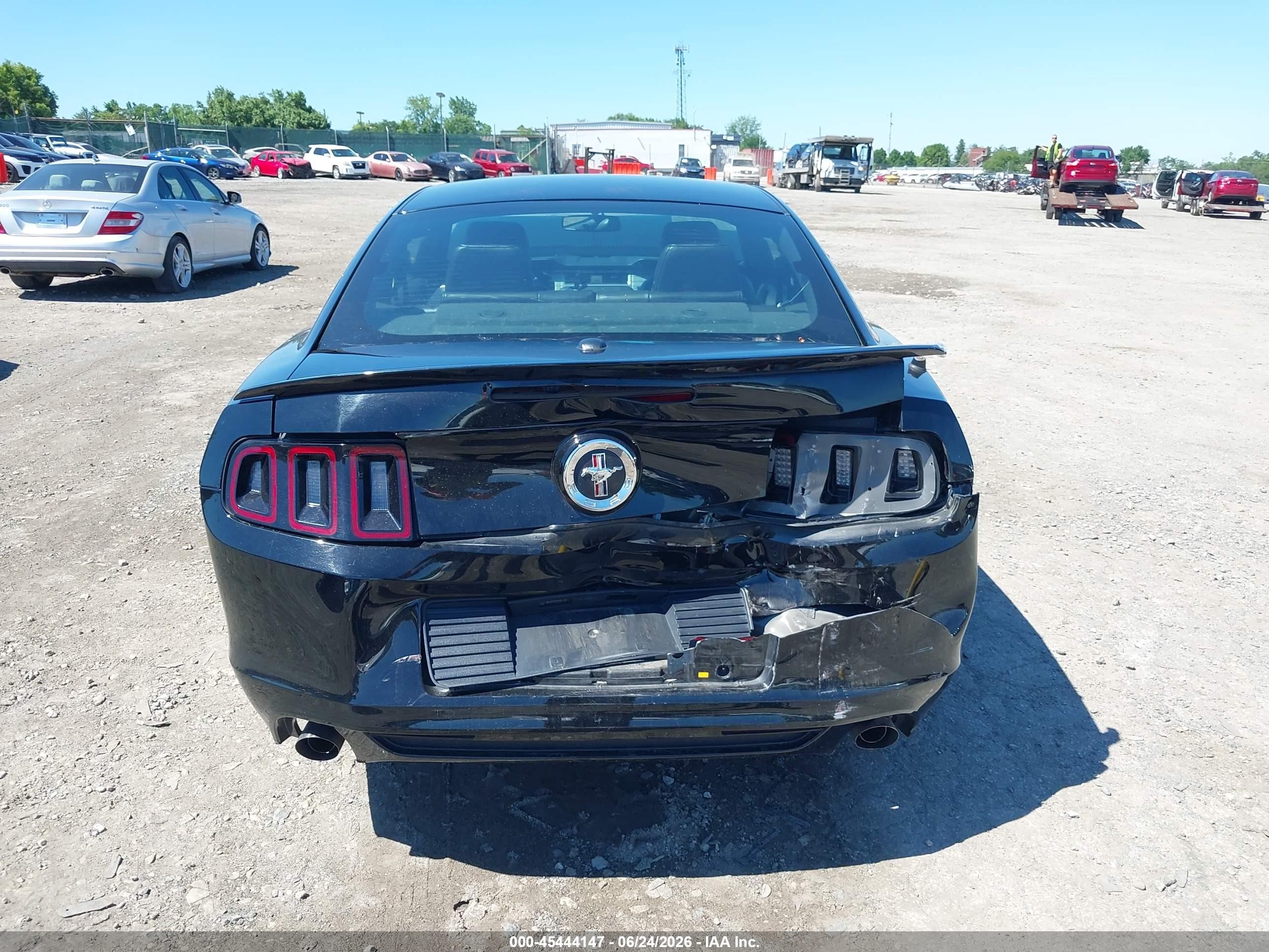 2014 Ford Mustang V6 Black vin: 1ZVBP8AM9E5330750