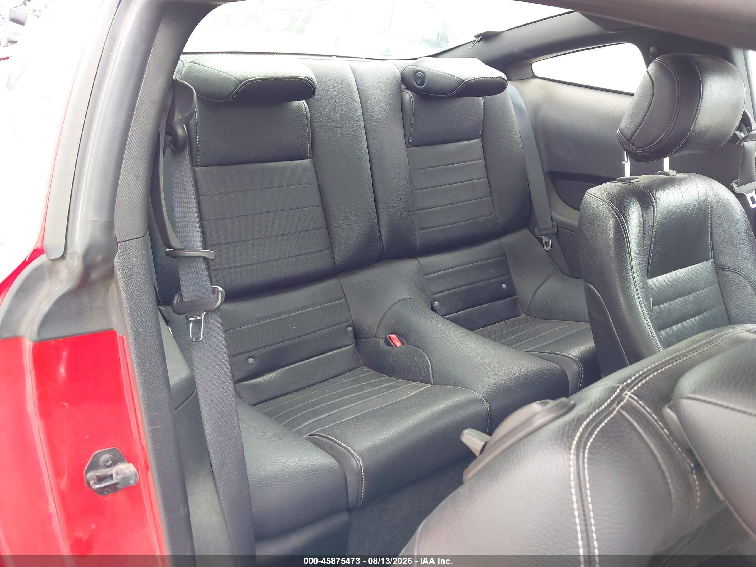 2011 Ford Mustang V6 Premium Red vin: 1ZVBP8AMXB5136384