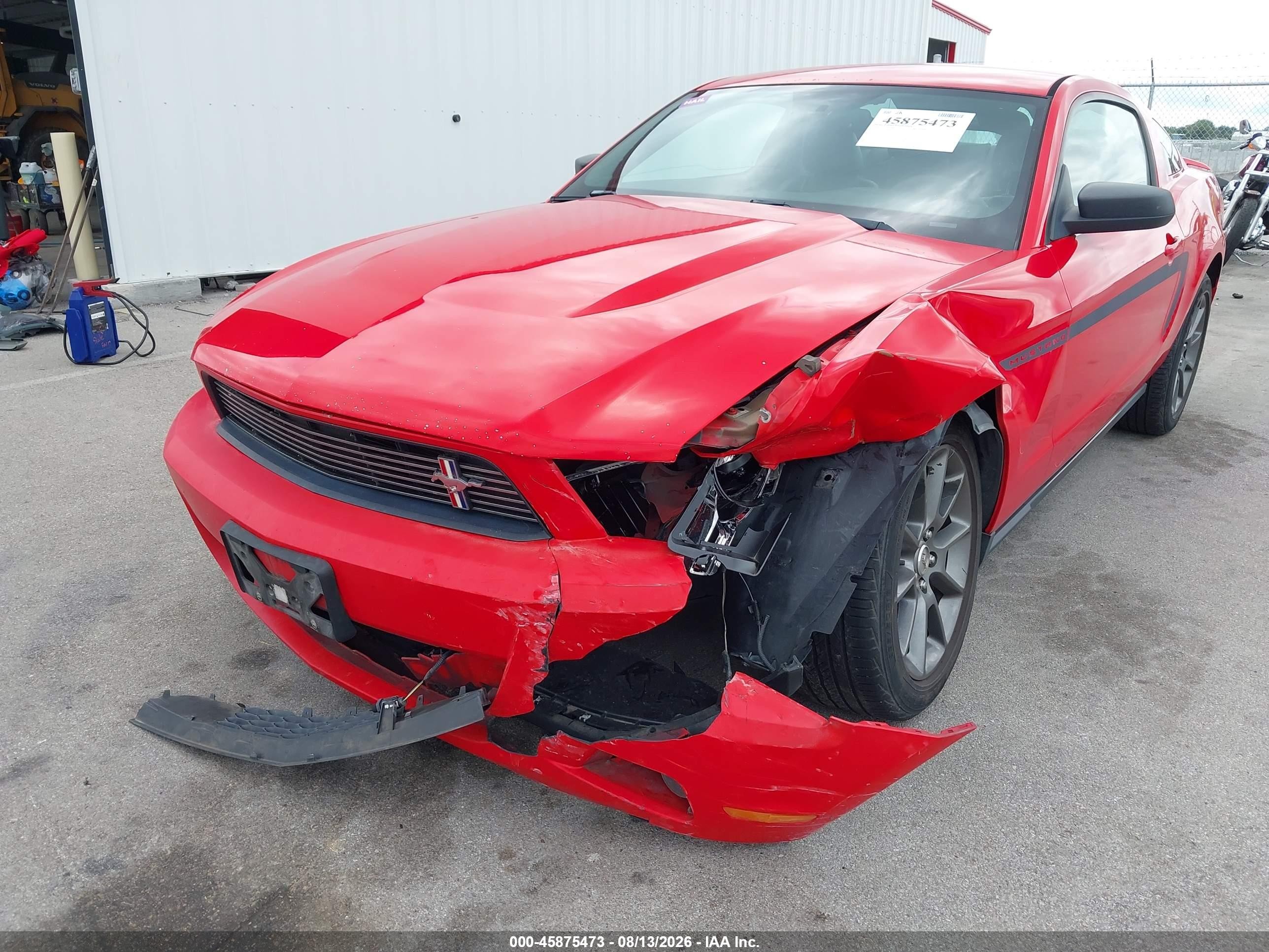2011 Ford Mustang V6 Premium Red vin: 1ZVBP8AMXB5136384