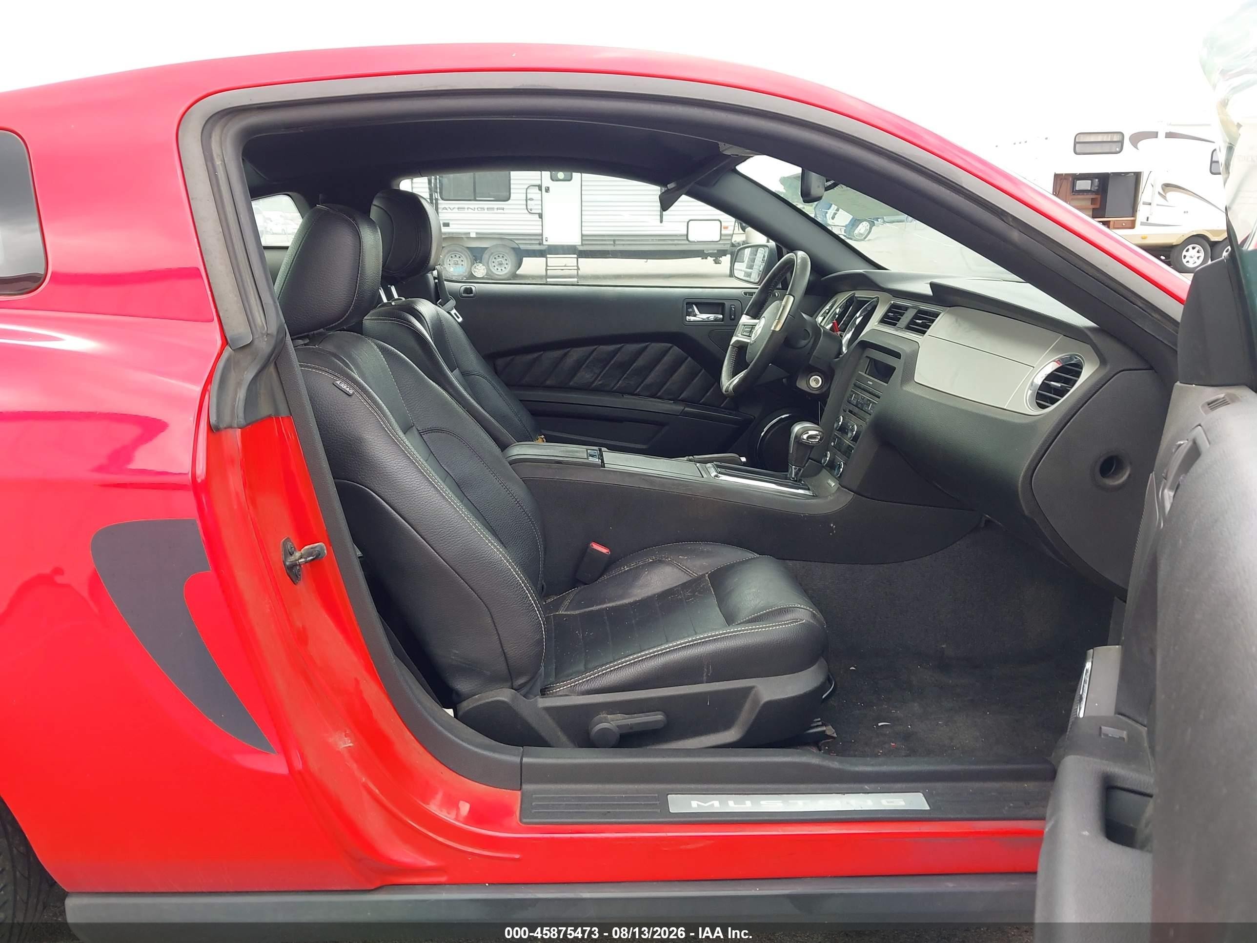 2011 Ford Mustang V6 Premium Red vin: 1ZVBP8AMXB5136384