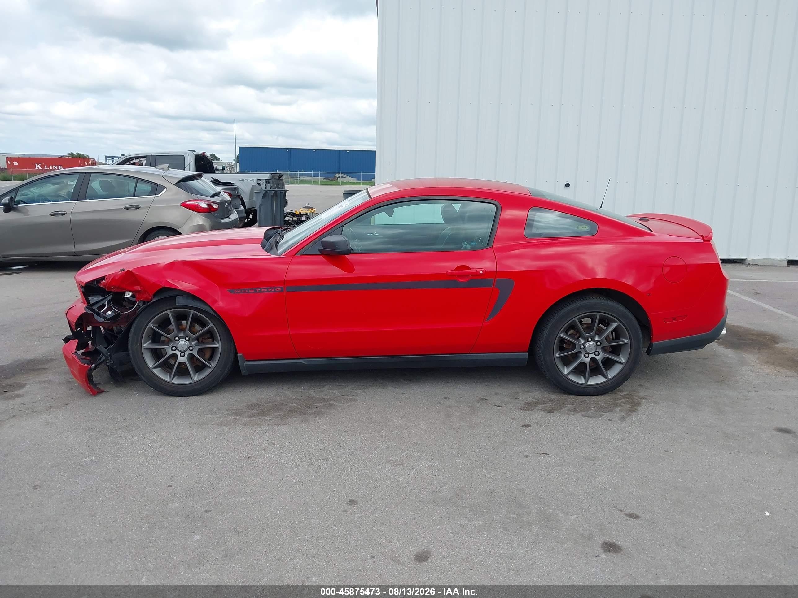 2011 Ford Mustang V6 Premium Red vin: 1ZVBP8AMXB5136384