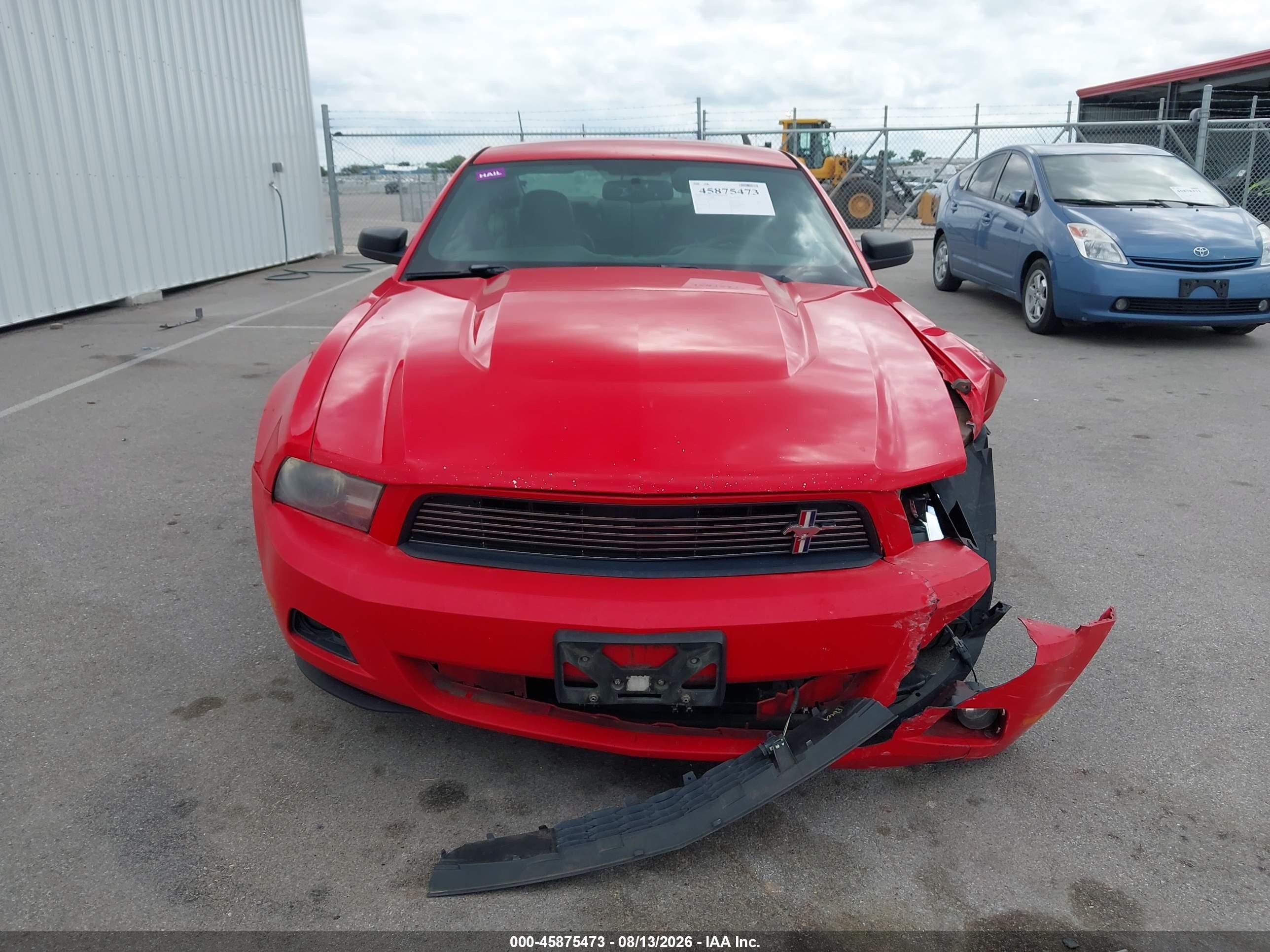 2011 Ford Mustang V6 Premium Red vin: 1ZVBP8AMXB5136384