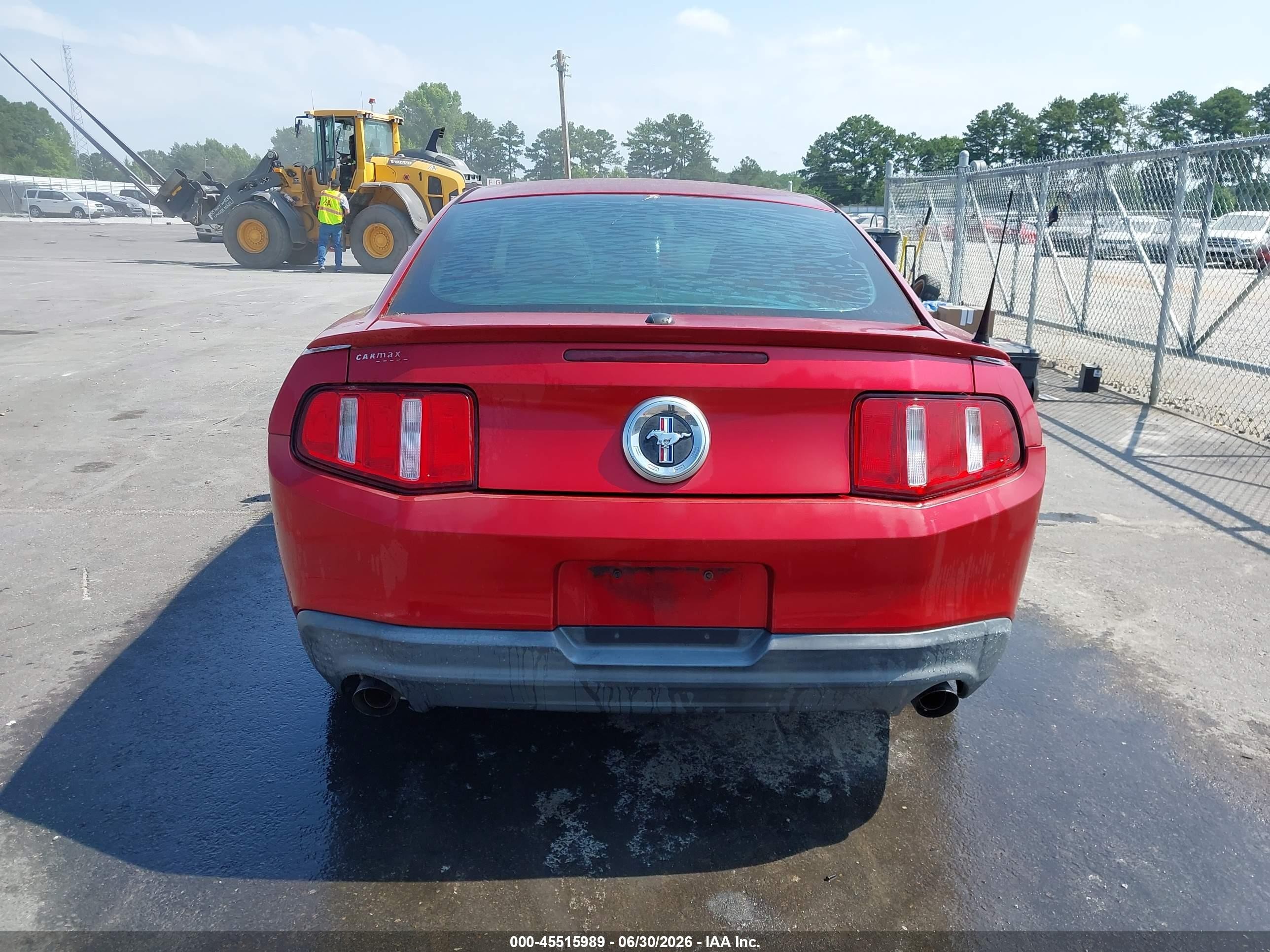 2011 Ford Mustang V6 Premium Red vin: 1ZVBP8AMXB5144503