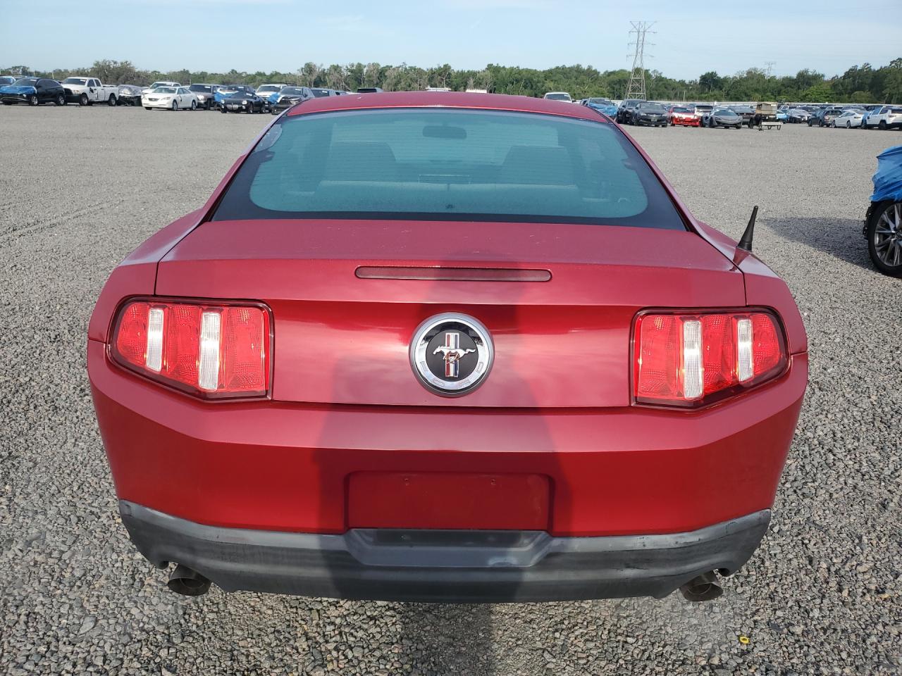 2011 Ford Mustang Red vin: 1ZVBP8AMXB5156960
