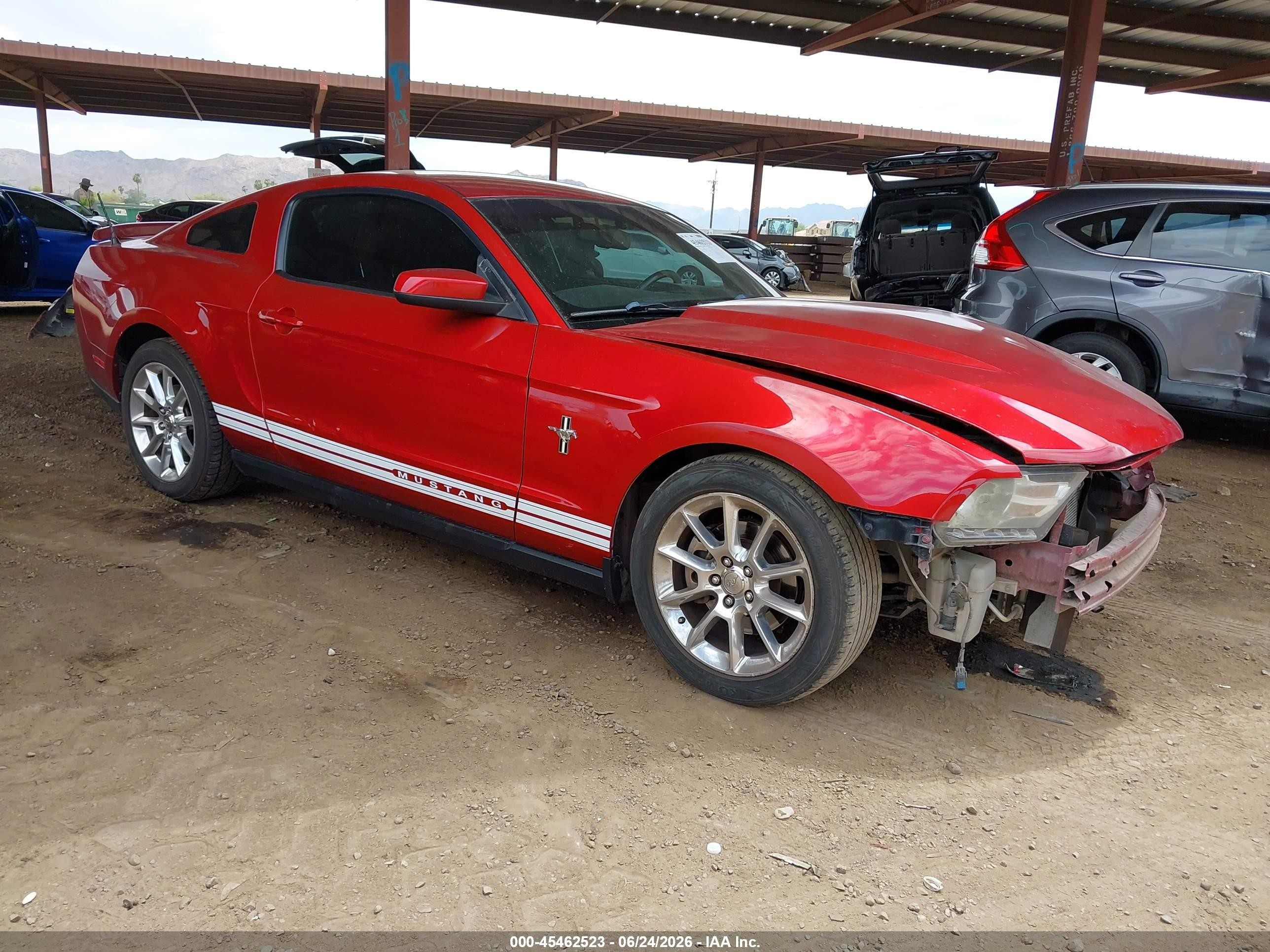2011 Ford Mustang V6/v6 Premium Red vin: 1ZVBP8AMXB5160586