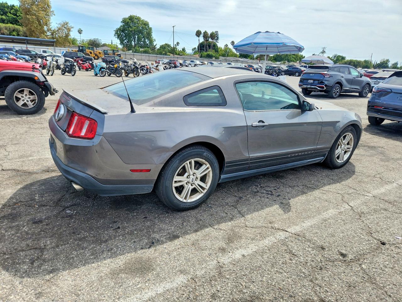 2011 Ford Mustang Gray vin: 1ZVBP8AMXB5169031