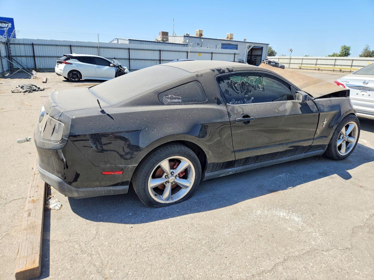 2012 Ford Mustang Black vin: 1ZVBP8AMXC5207407