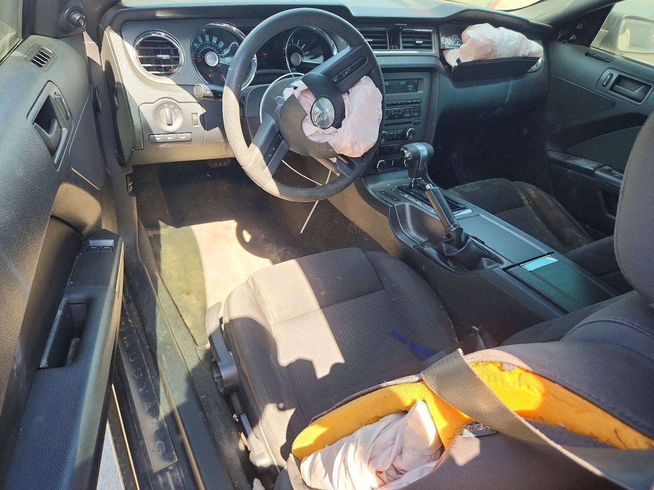 2012 Ford Mustang Black vin: 1ZVBP8AMXC5207407