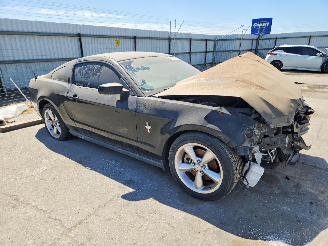 2012 Ford Mustang Black vin: 1ZVBP8AMXC5207407