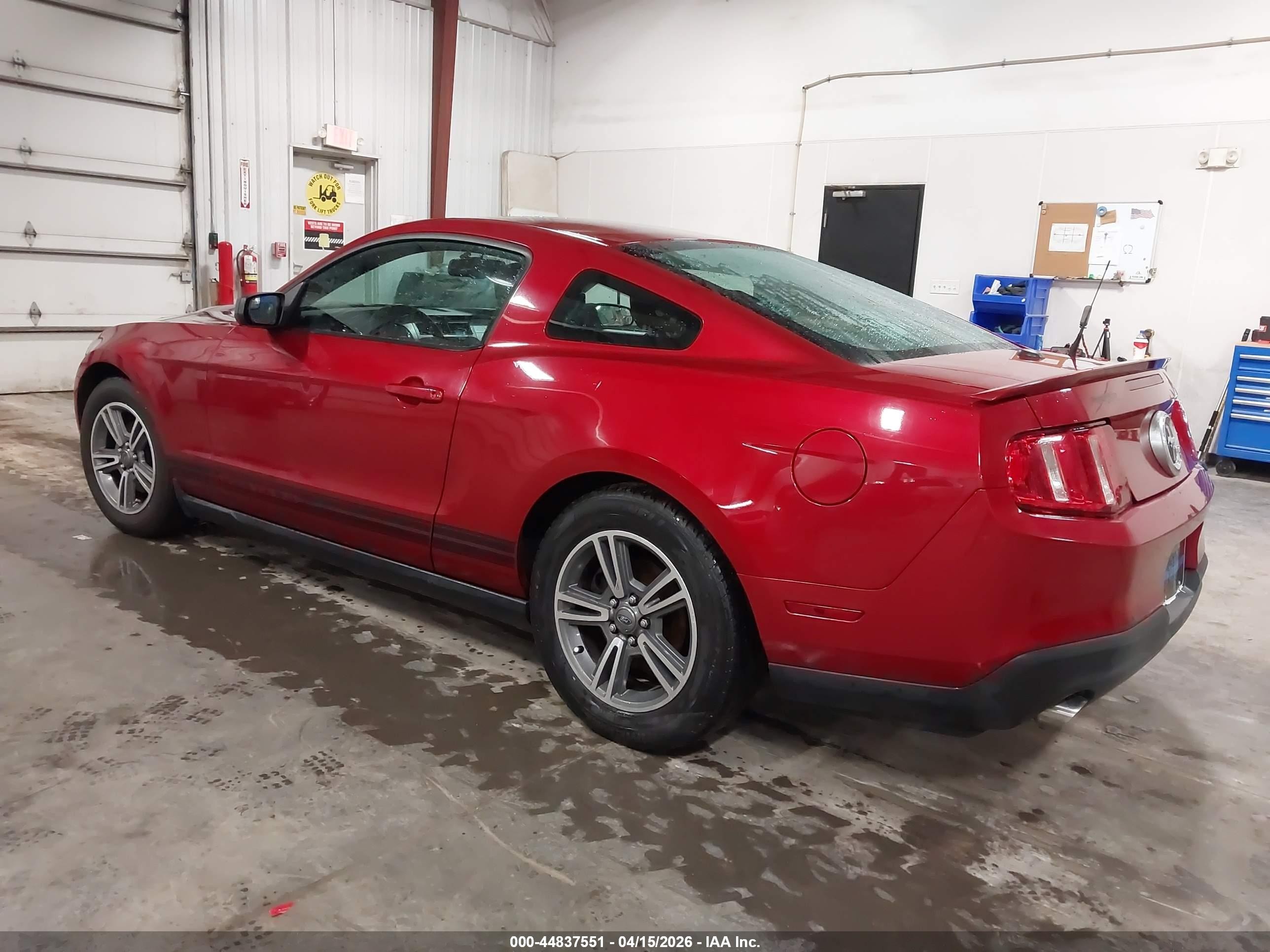 2012 Ford Mustang V6 Premium Red vin: 1ZVBP8AMXC5210856